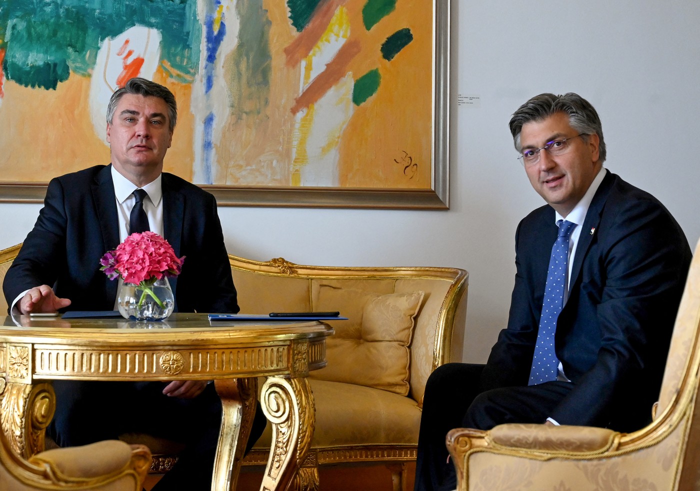 Zoran Milanović in Andrej Plenković