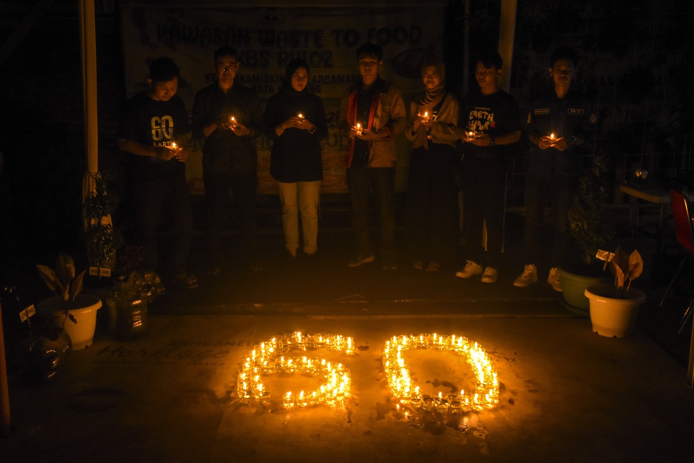 Earth Hour Action in Indonesia