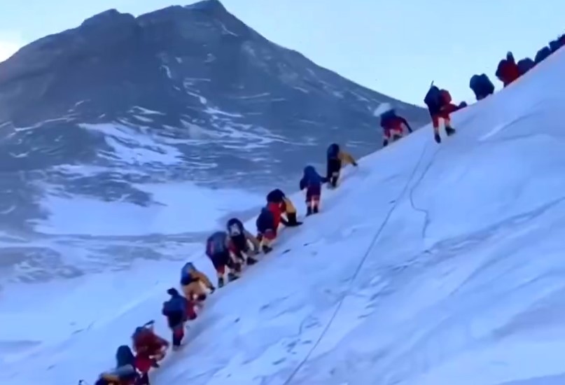 Mount Everest, Nepal, Himalaja, alpinisti