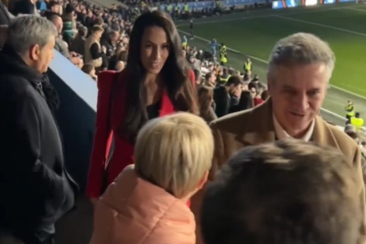 robert golob, tina gaber, nogometna tekma, stožice