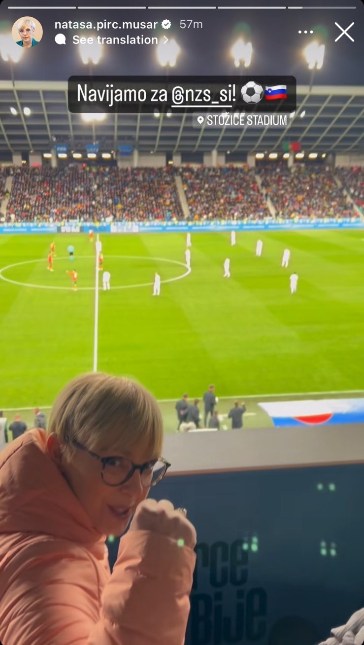 Foto: Zajem zaslona/@natasa.pirc.musar/INSTAGRAM 

