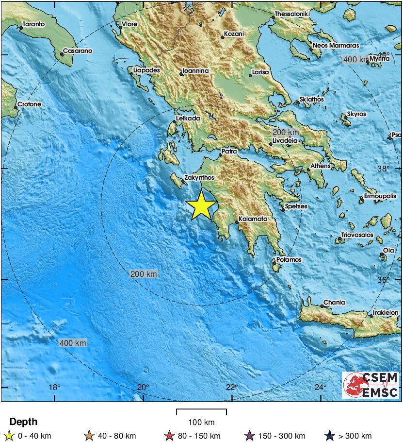 zahod grčije, potres