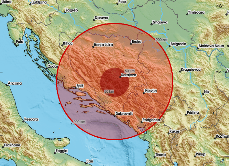 potres bih in črna gora