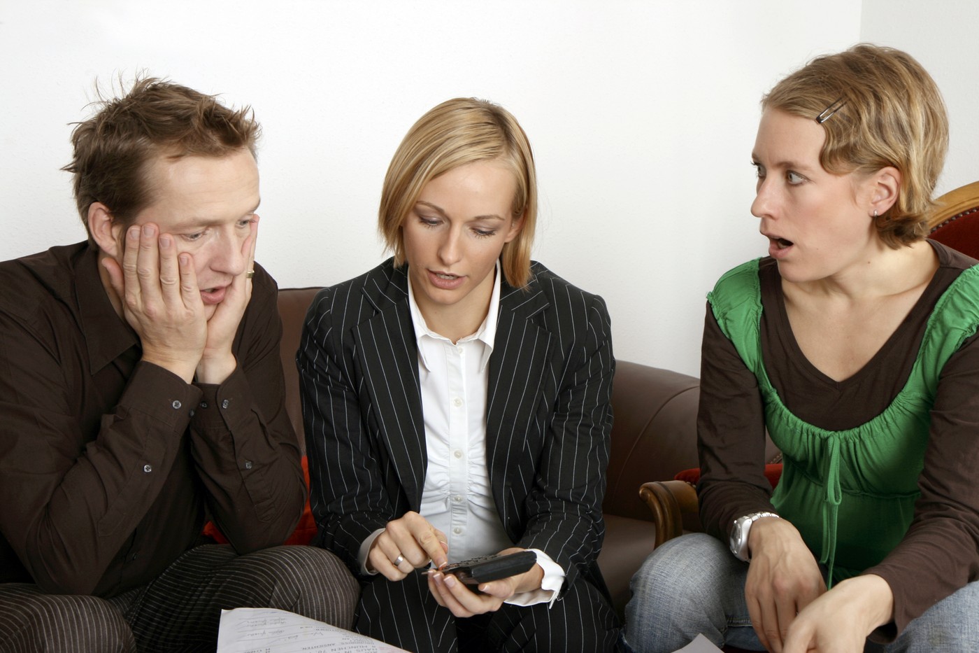 presenečenje, šok, moški, ženski