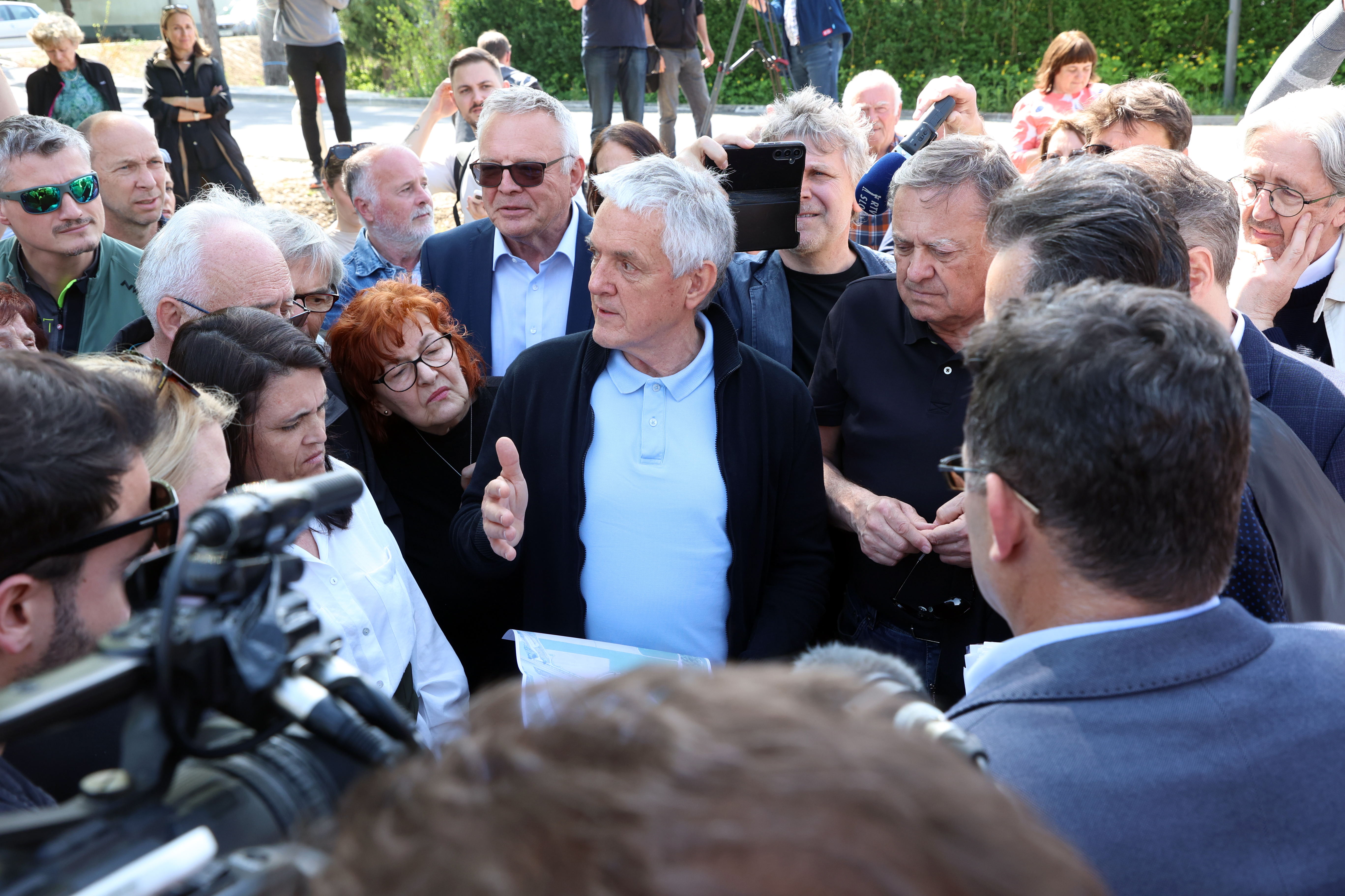 Obisk Sneberja. (Foto: Borut Živulović/Bobo)