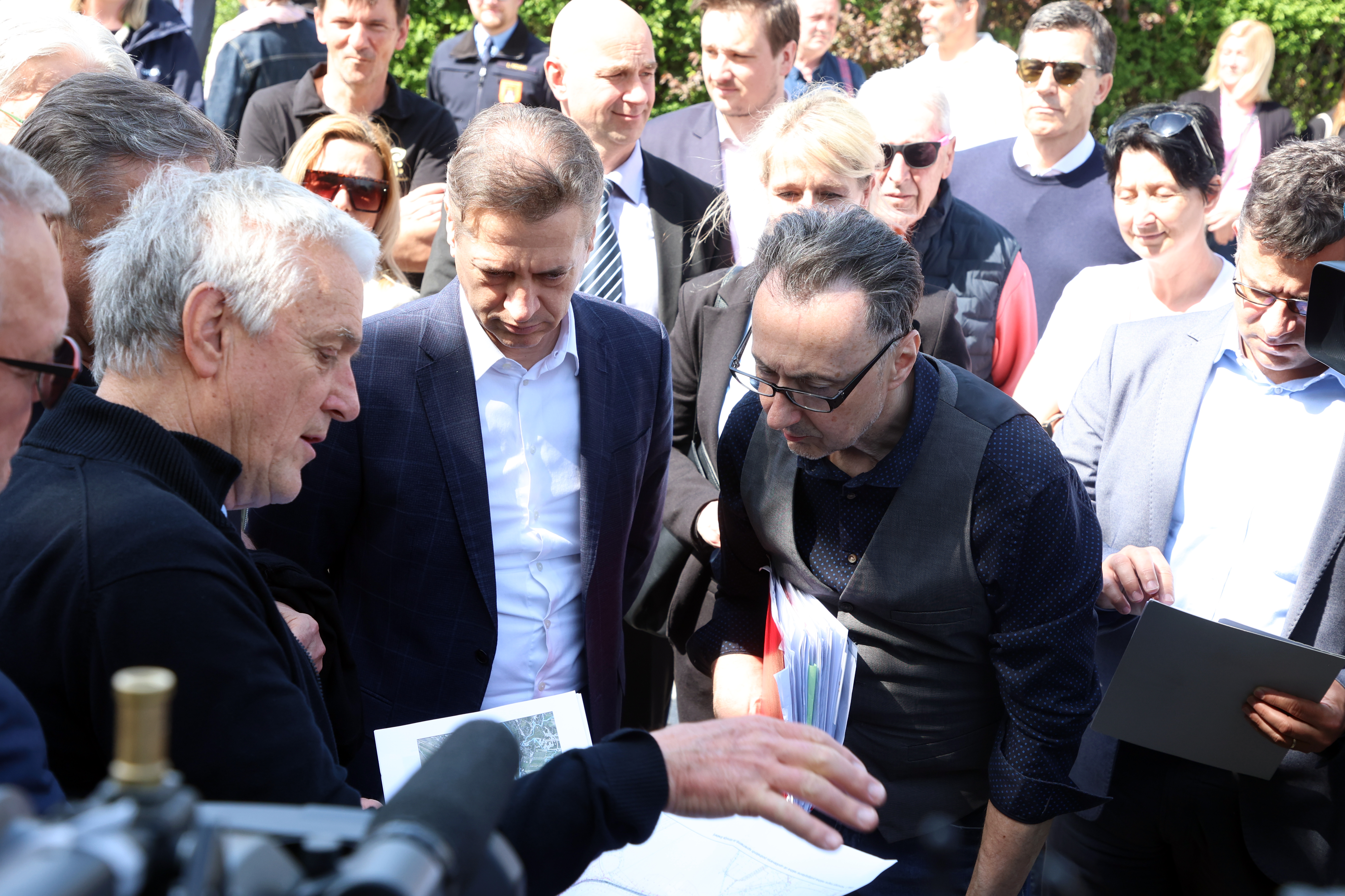 Obisk Sneberja. (Foto: Borut Živulović/Bobo)