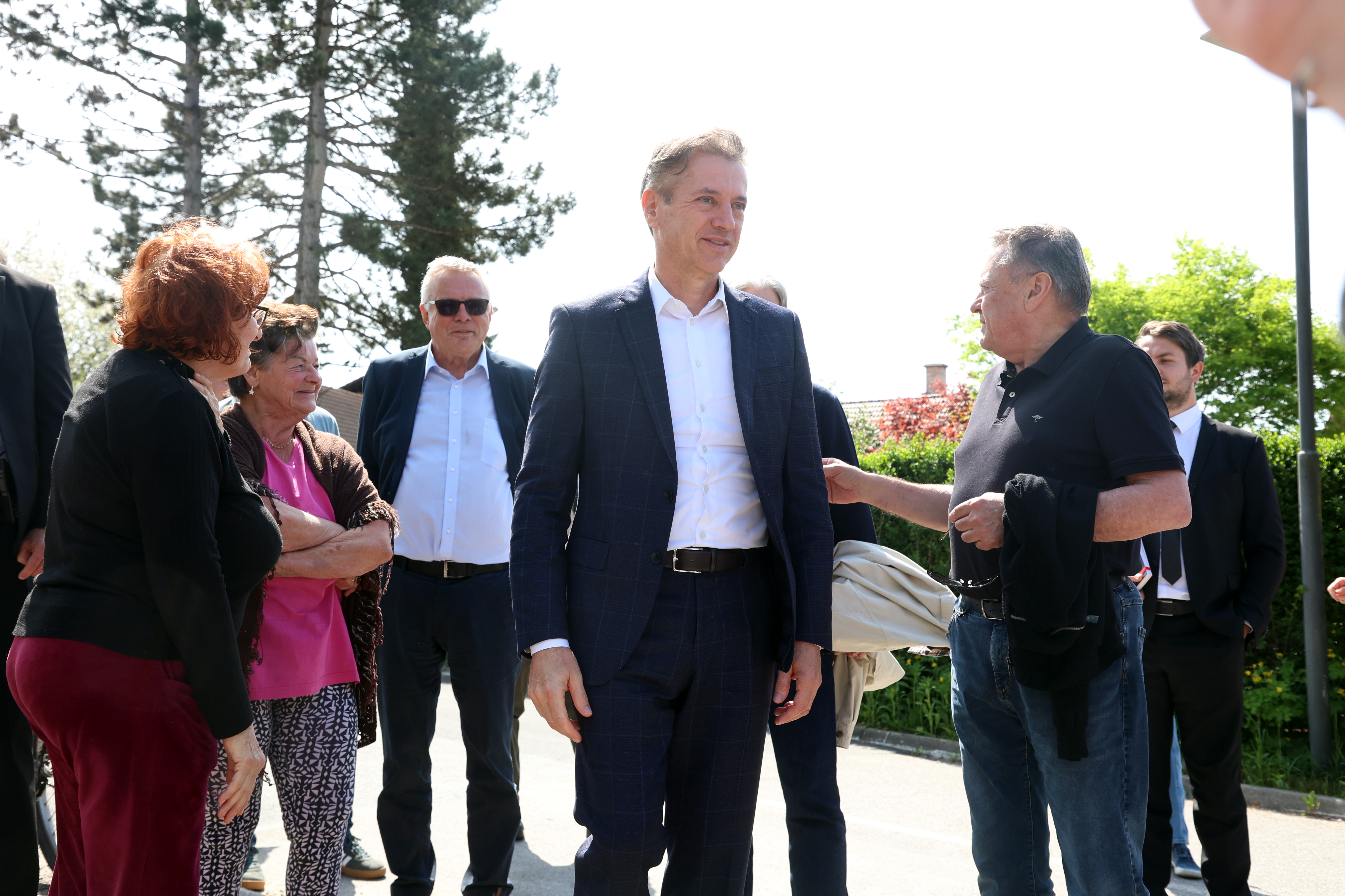 Obisk Sneberja. (Foto: Borut Živulović/Bobo)