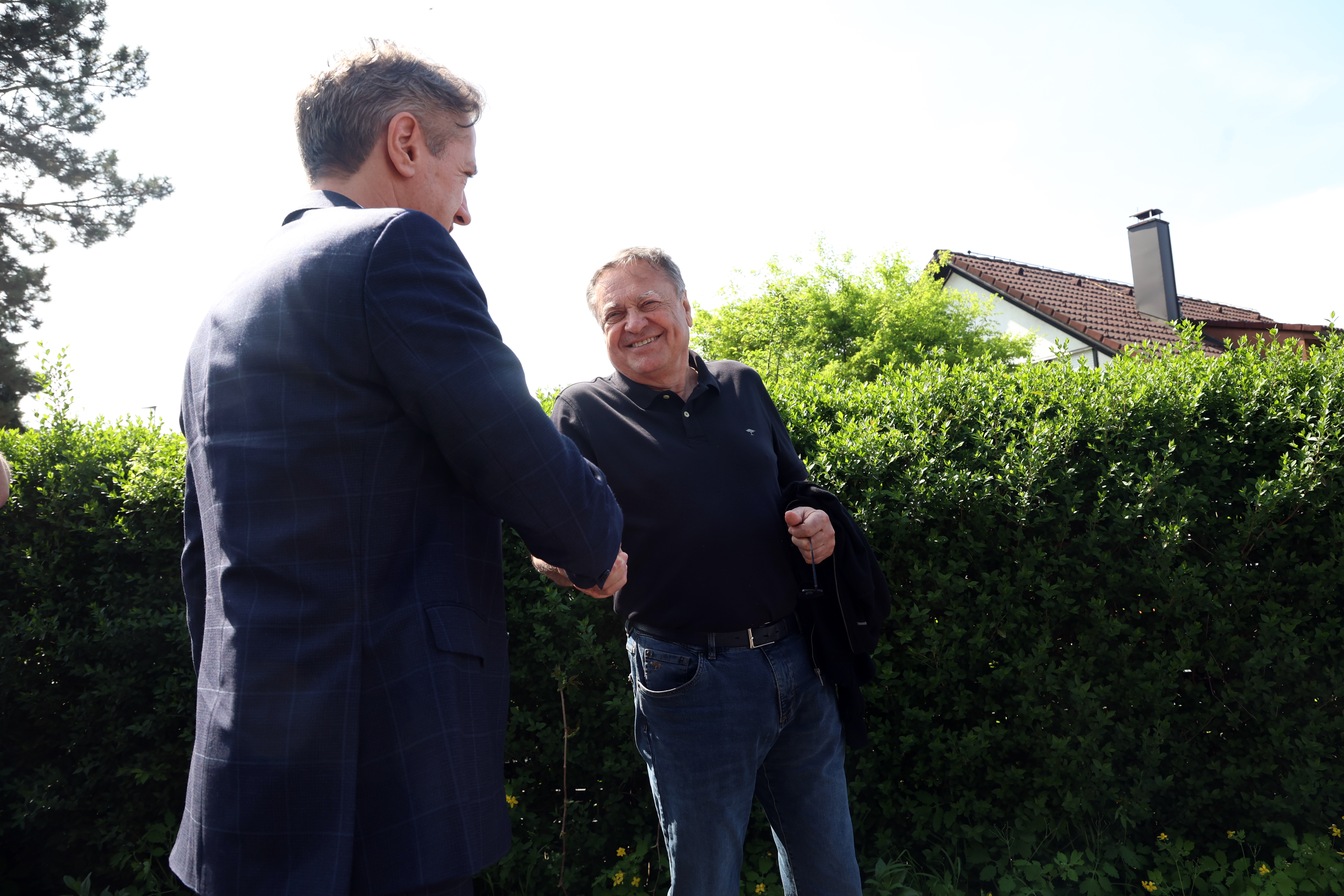 Obisk Sneberja. (Foto: Borut Živulović/Bobo)