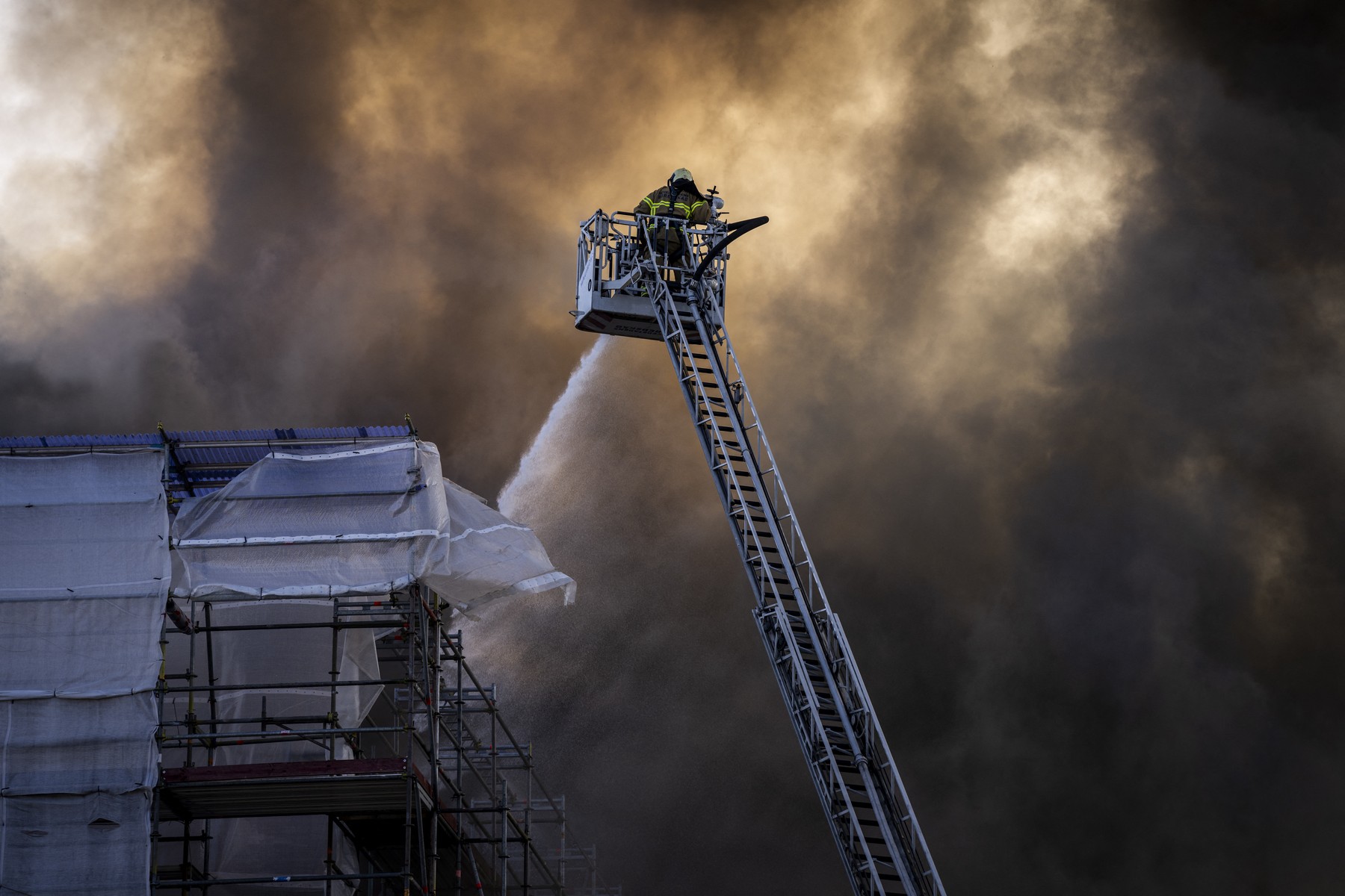 Danska, Kobenhavn, požar