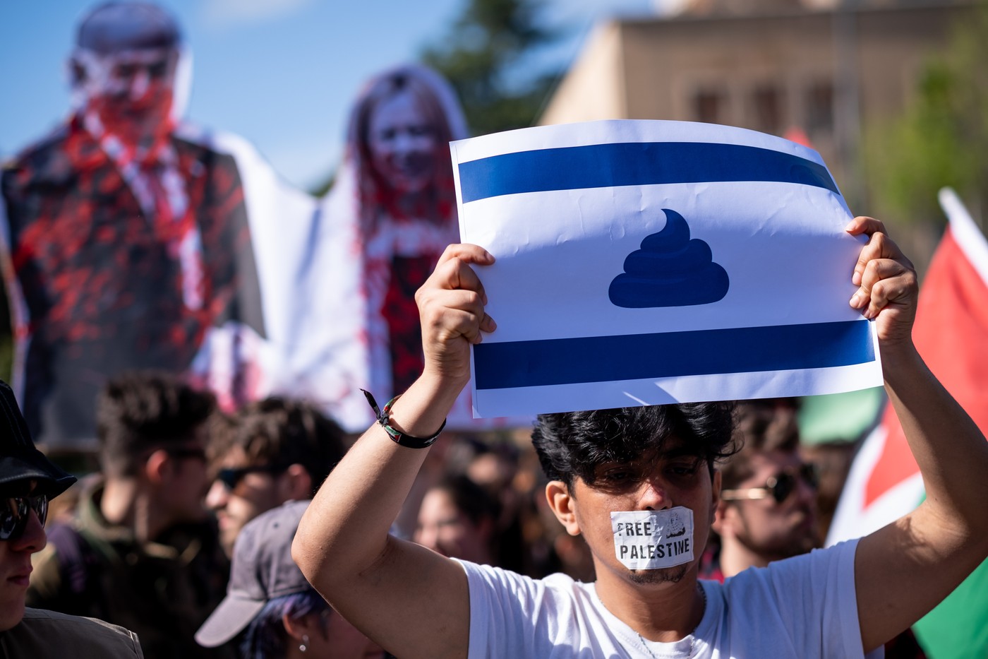 Italijanski študenti so protestirali v podporo Palestini (Foto: PROFIMEDIA)
