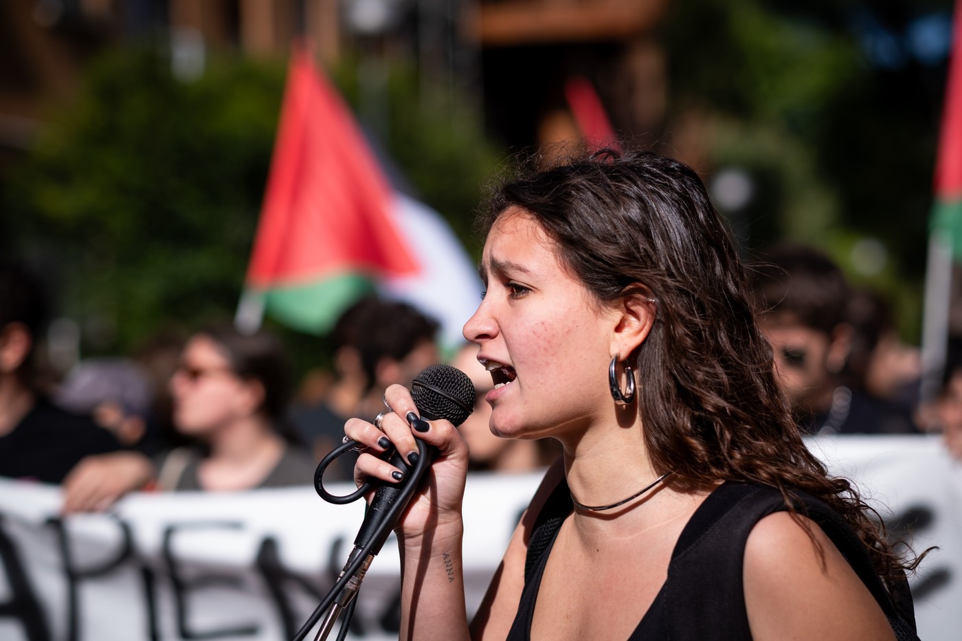 protest, palestina, italija, študenti