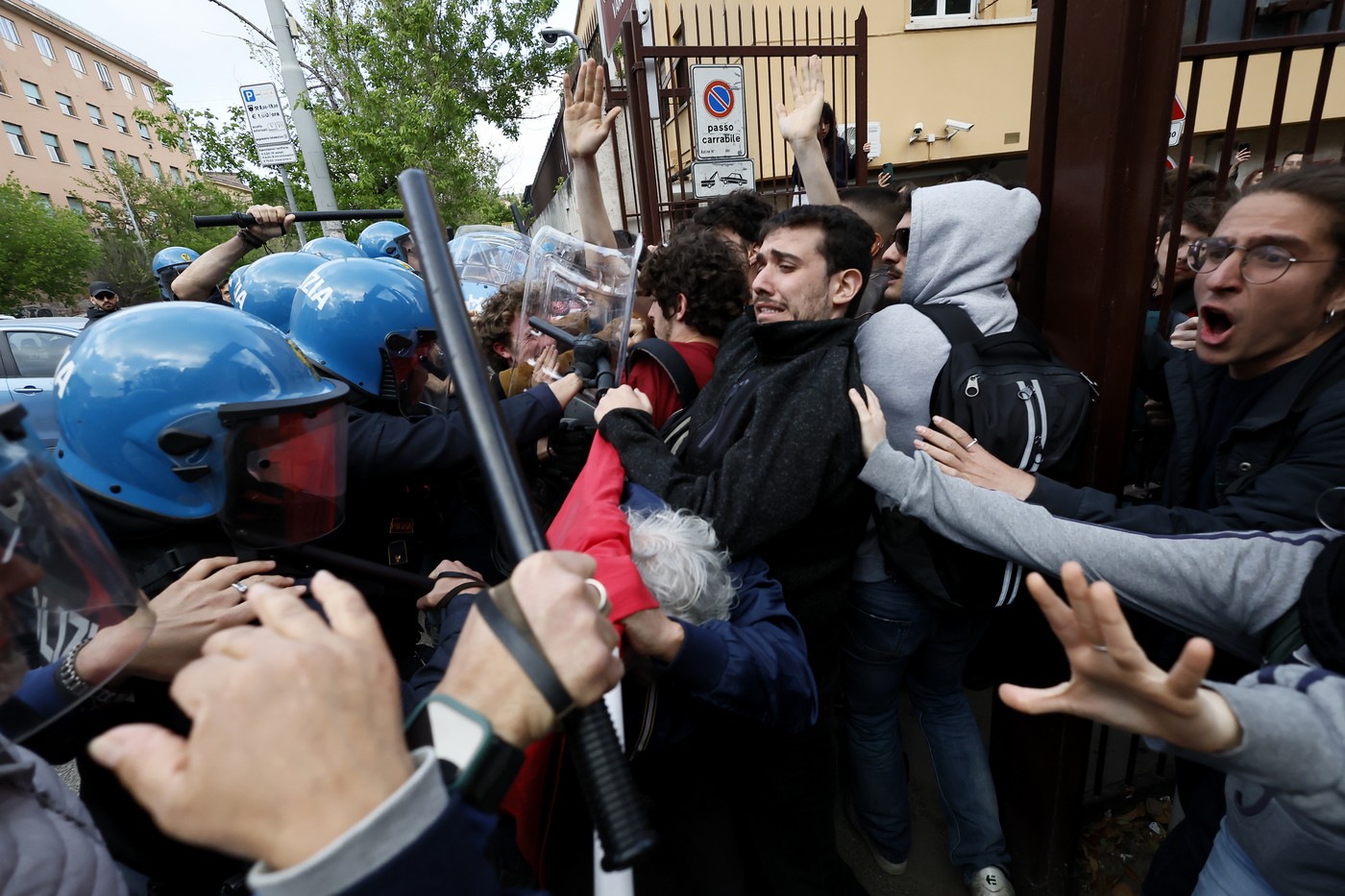 protest, palestina, italija, študenti