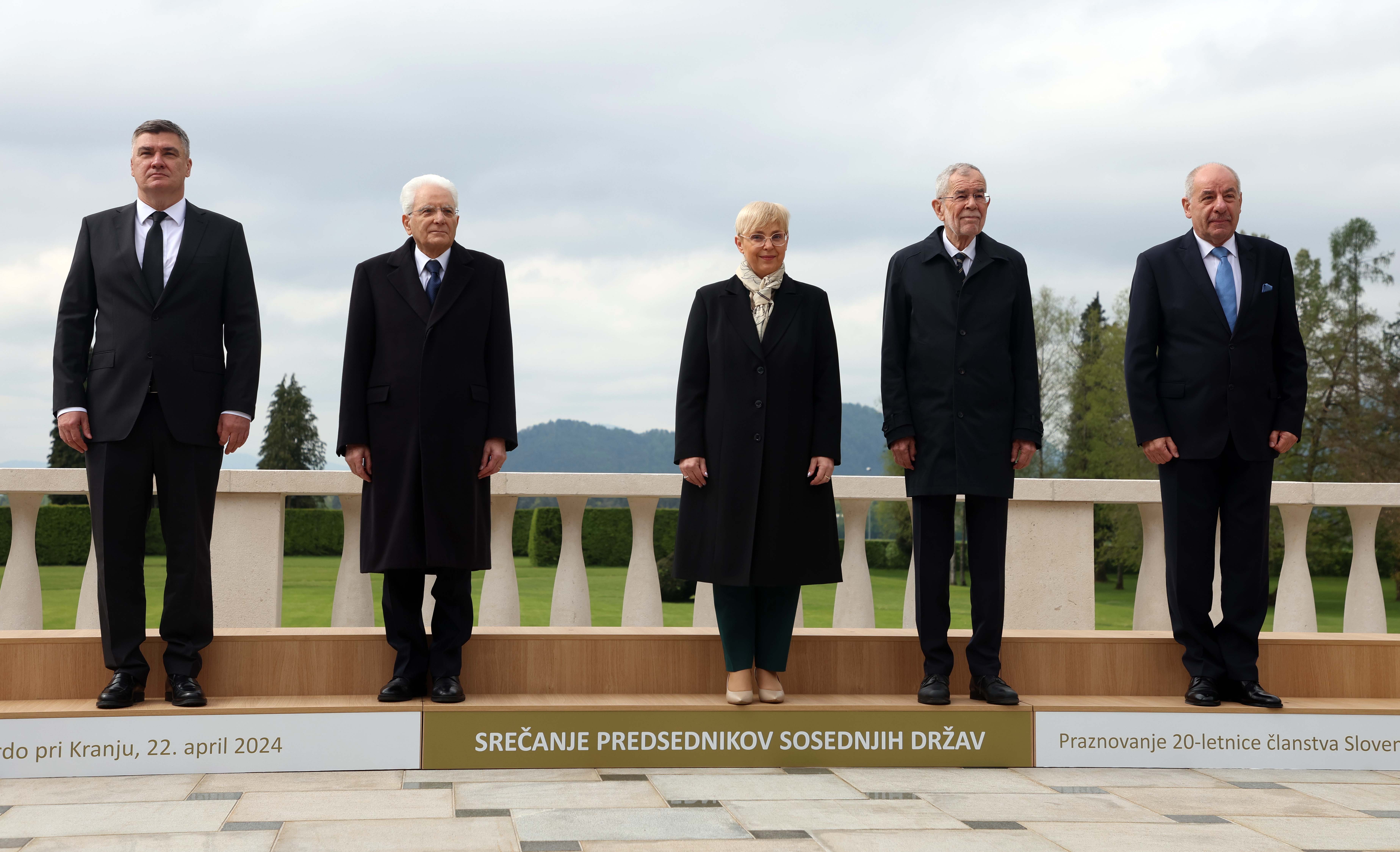 Nataša Pirc Musar s predsedniki sosednjih držav