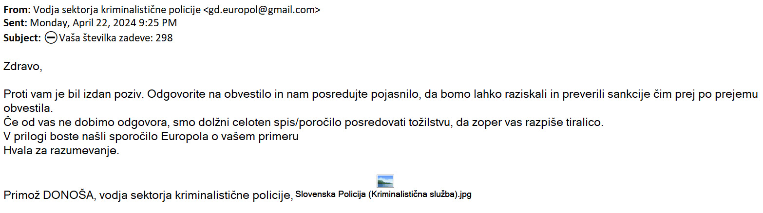 policija opozarja na prevare