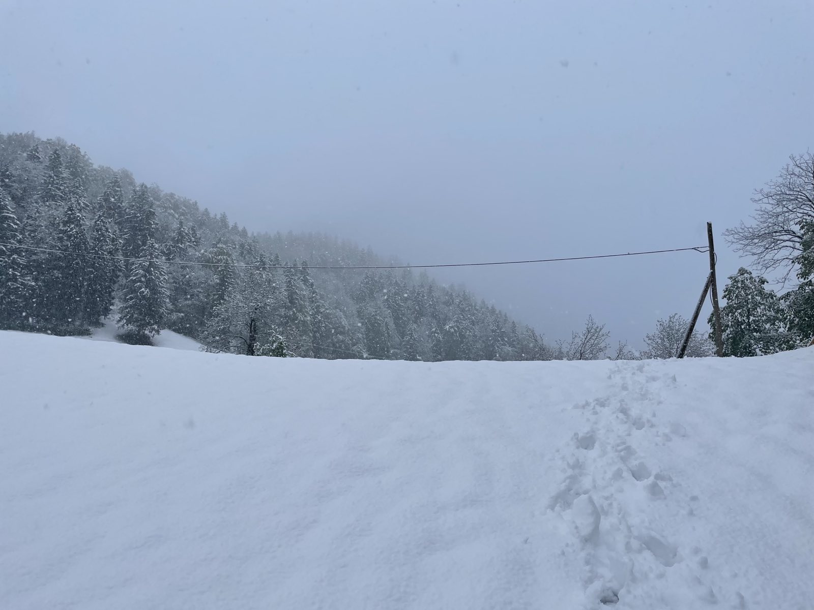 Šentjošt nad horjulom, sneg