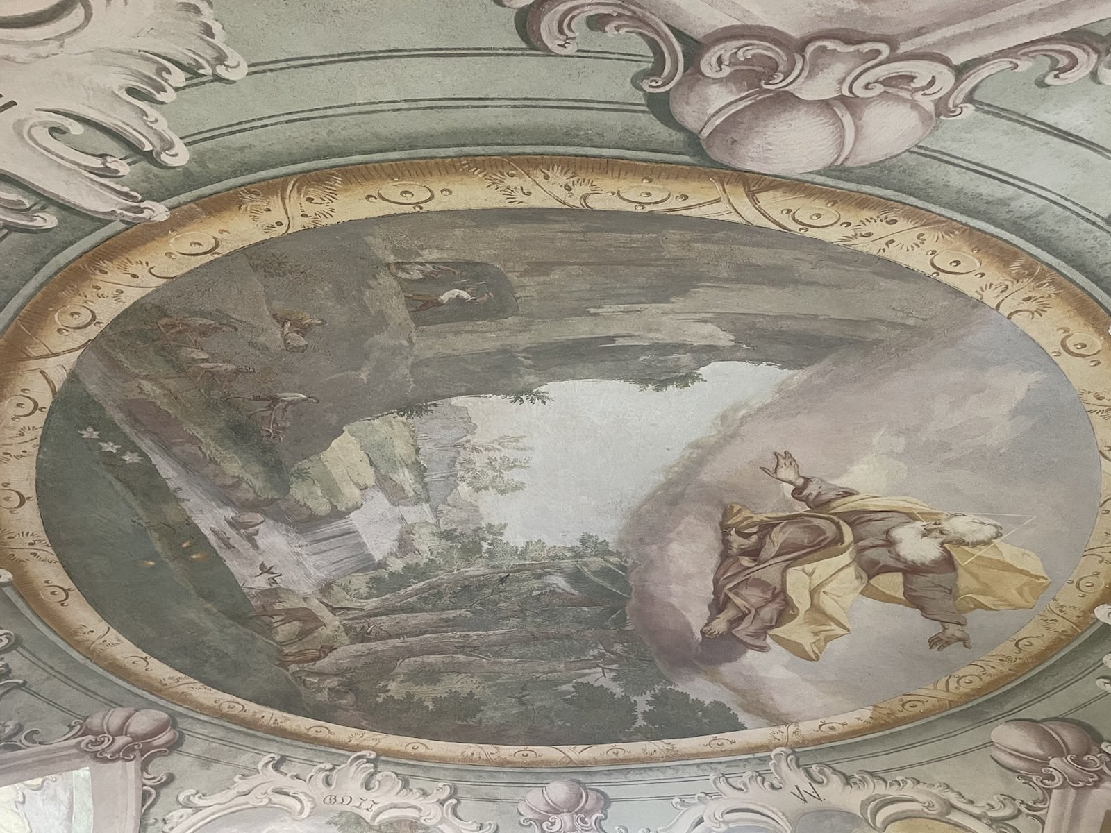 Stara lekarna v Olimju, stropna freska (Foto: N1)