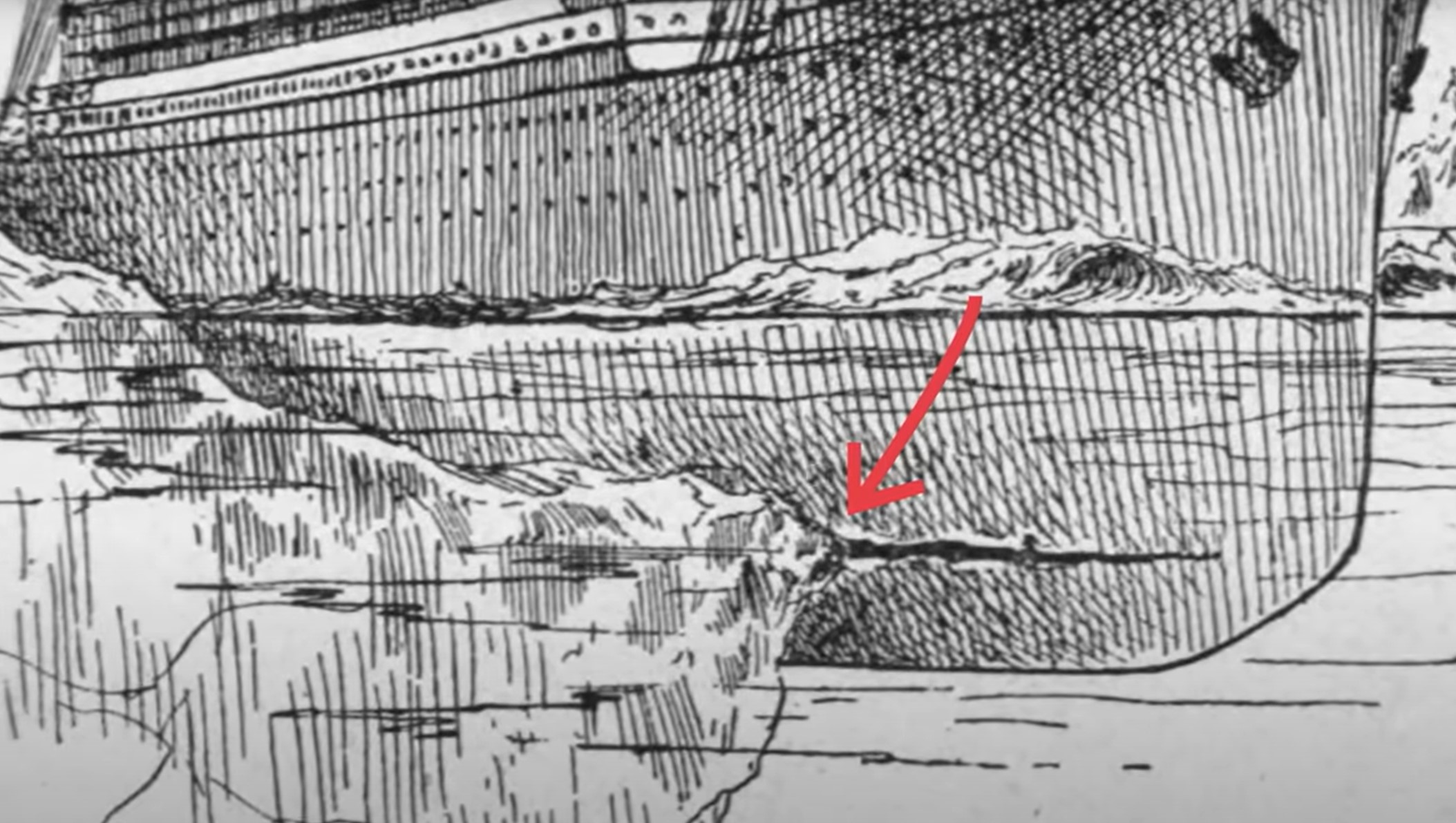 Titanik, trčenje, ledena gora