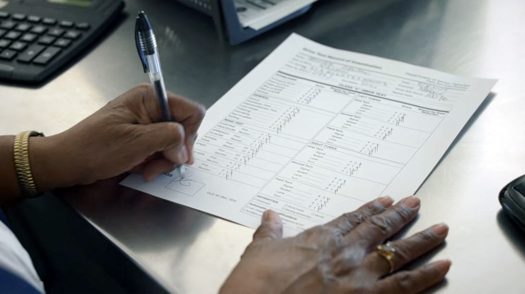 vozniški izpit, test