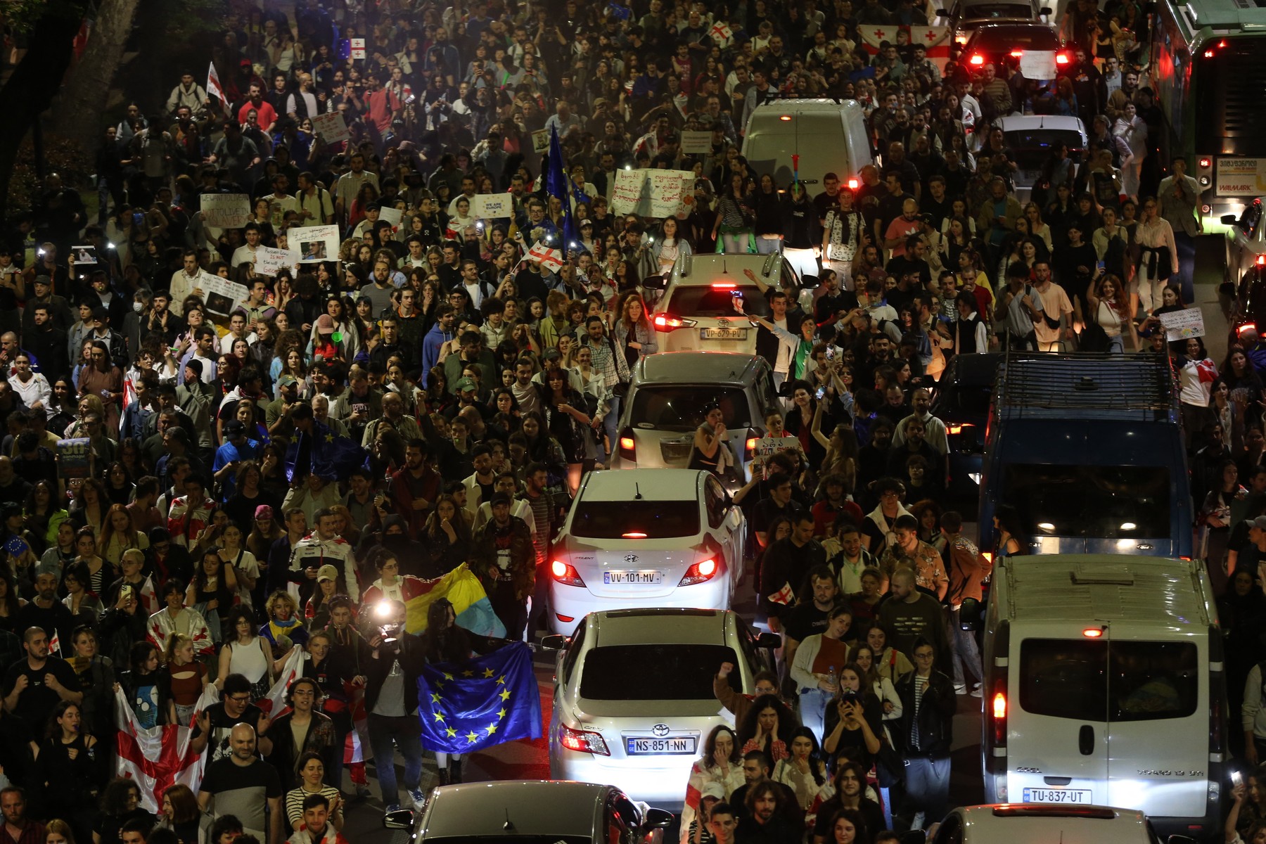 Tbilisi, Gruzija, protest