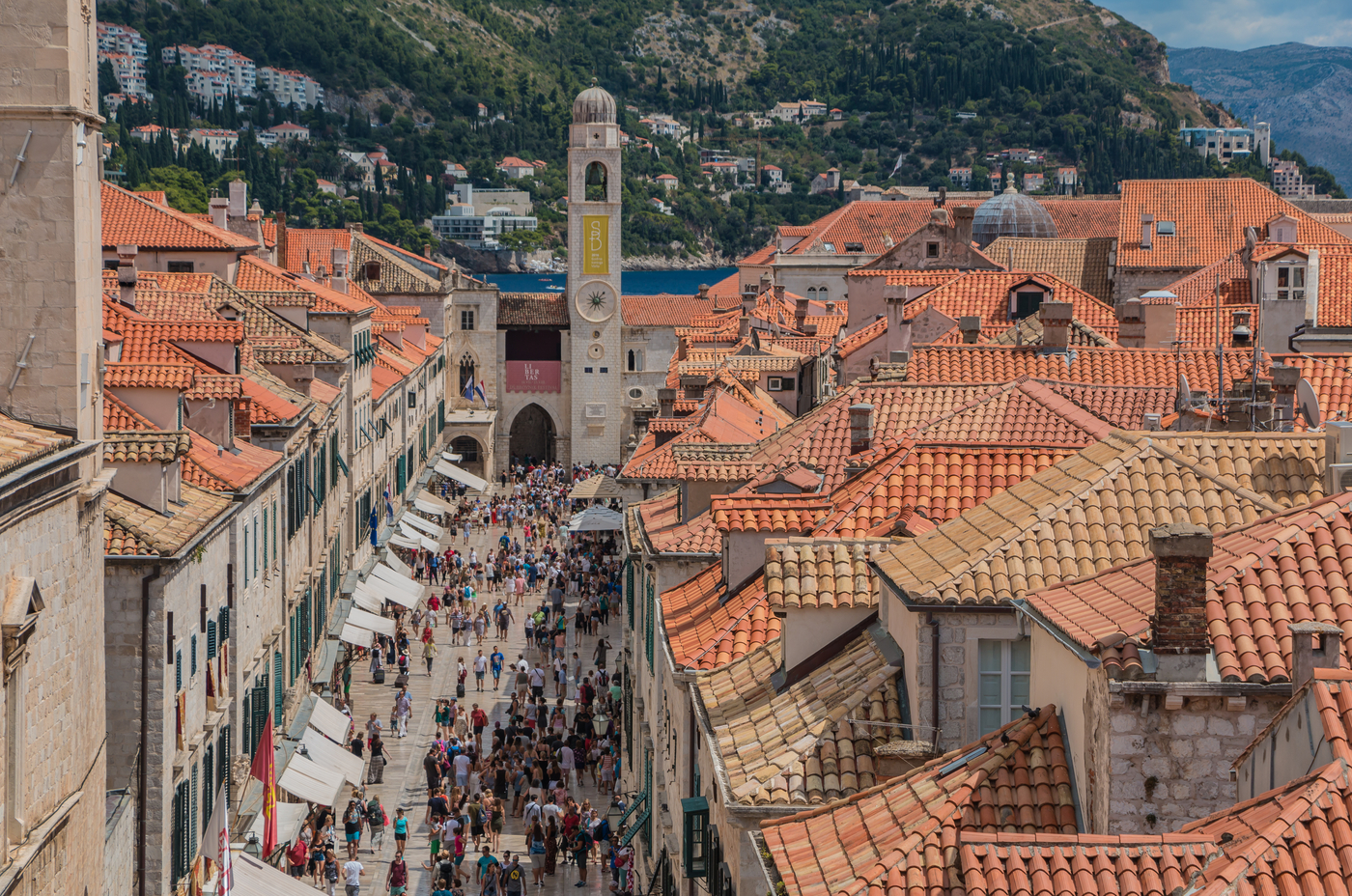 hrvaška, dubrovnik, gneča