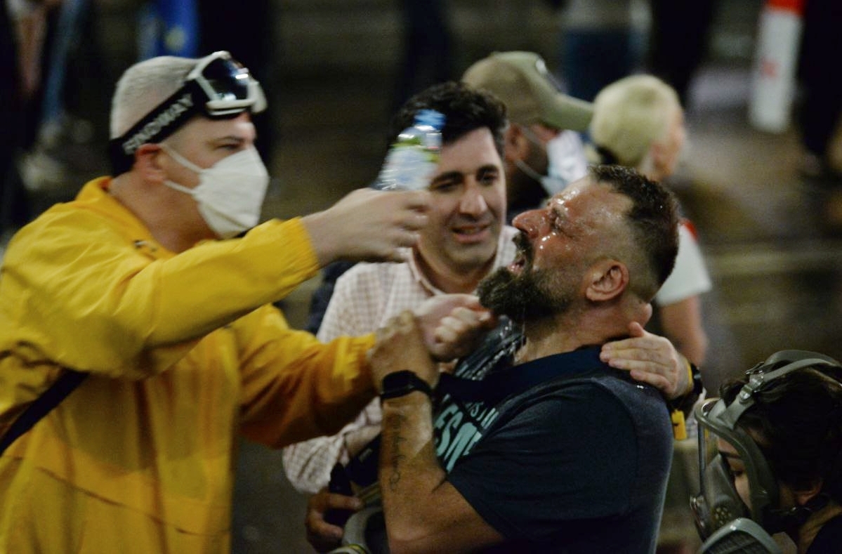 Gruzija, protest, mediji, nevladne organizacije