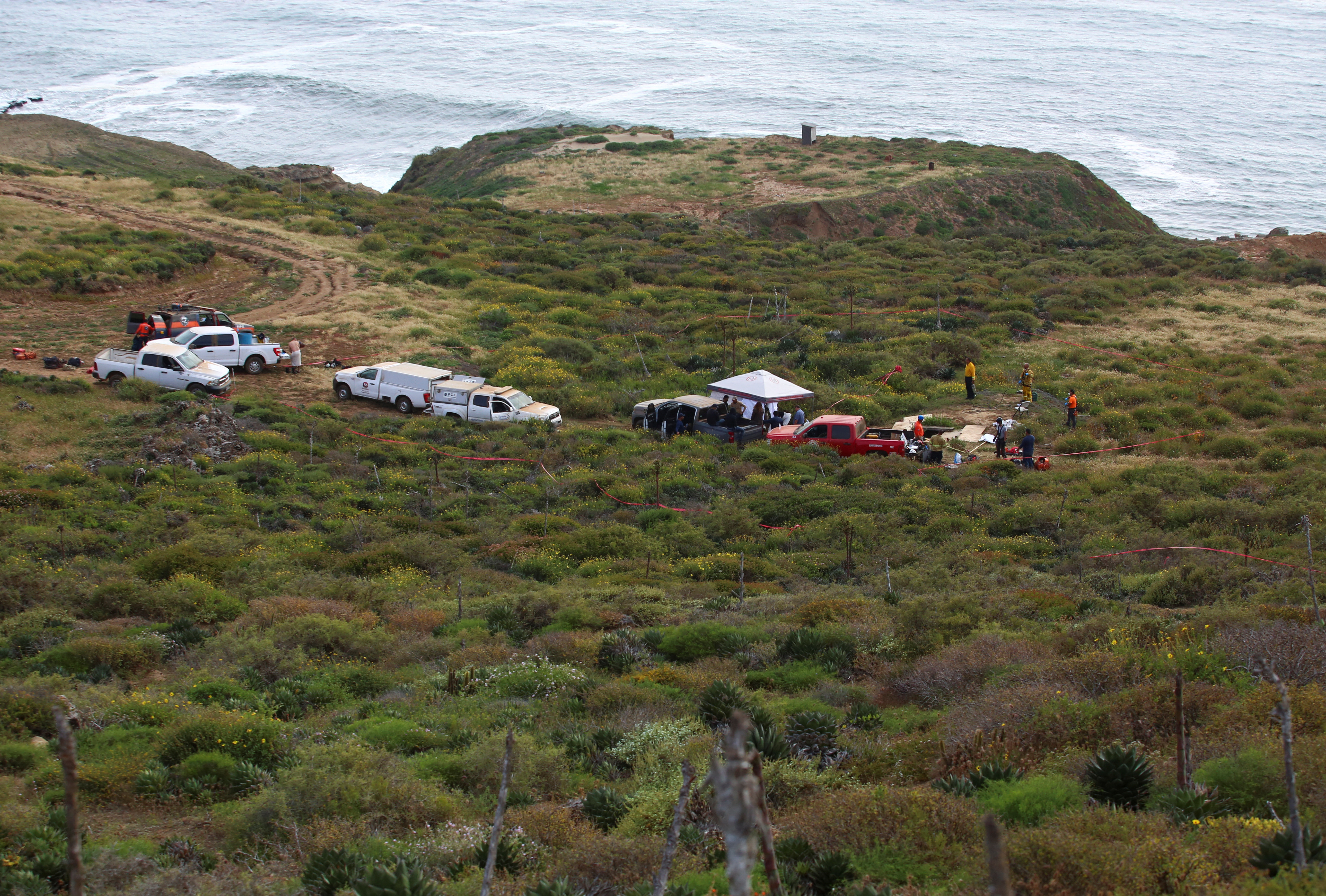 Območje najdbe trupel