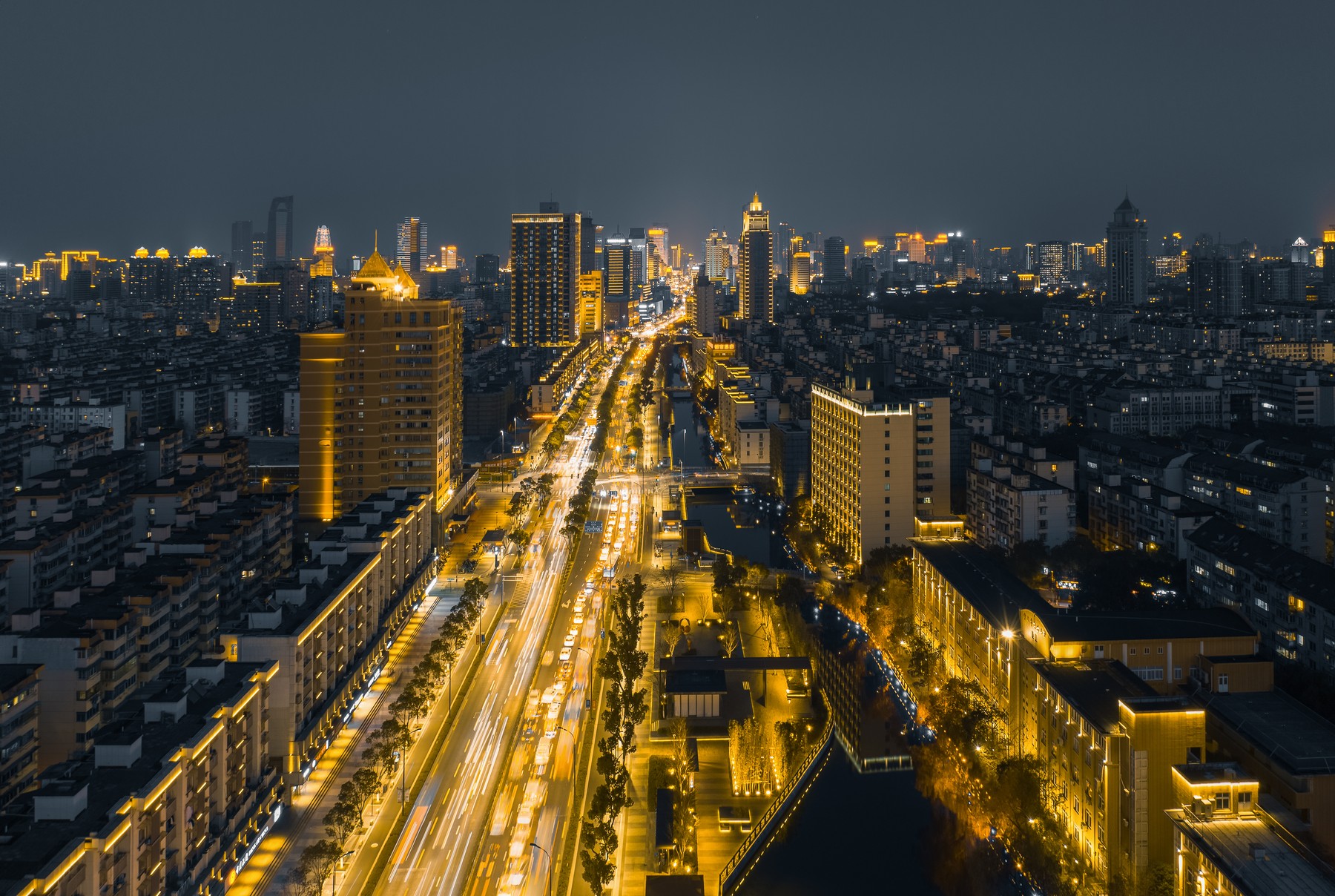 Ningbo, svetlobno onesnaženje