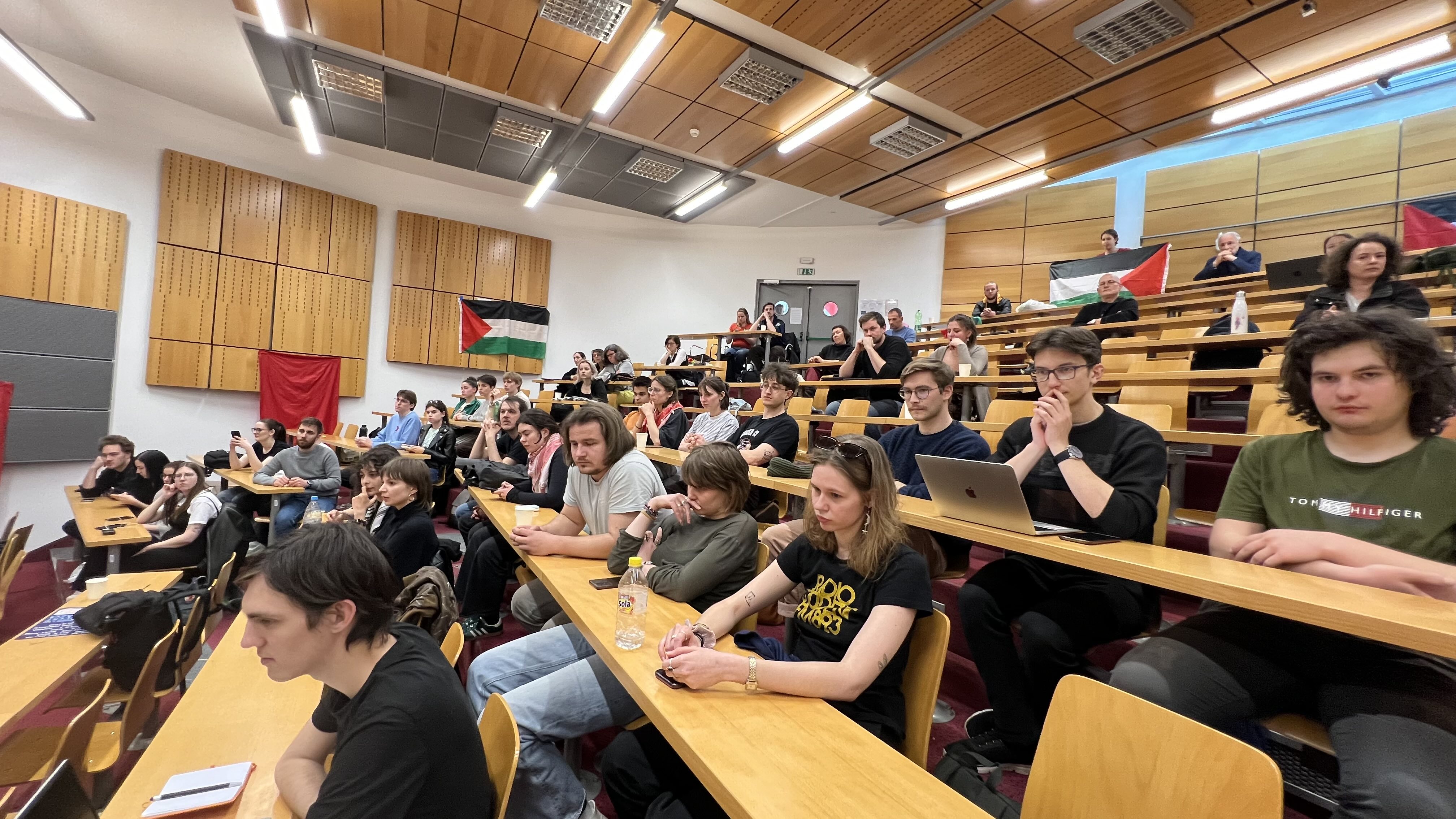 FDV, zasedba, Palestina, Študentski protesti