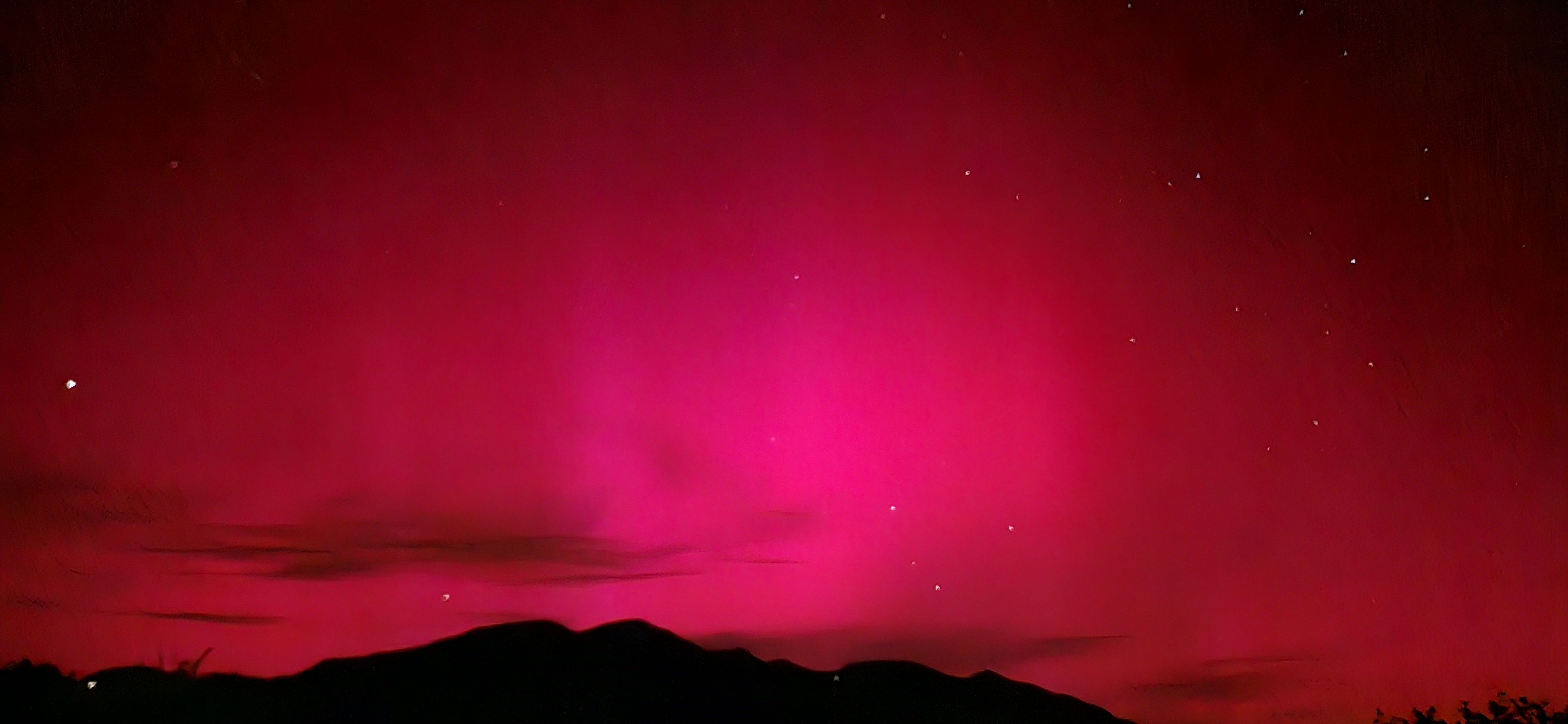 Severni sij nad Rečico ob Savinji, 10. 5. zvečer (Foto: Nejc Štruclj)