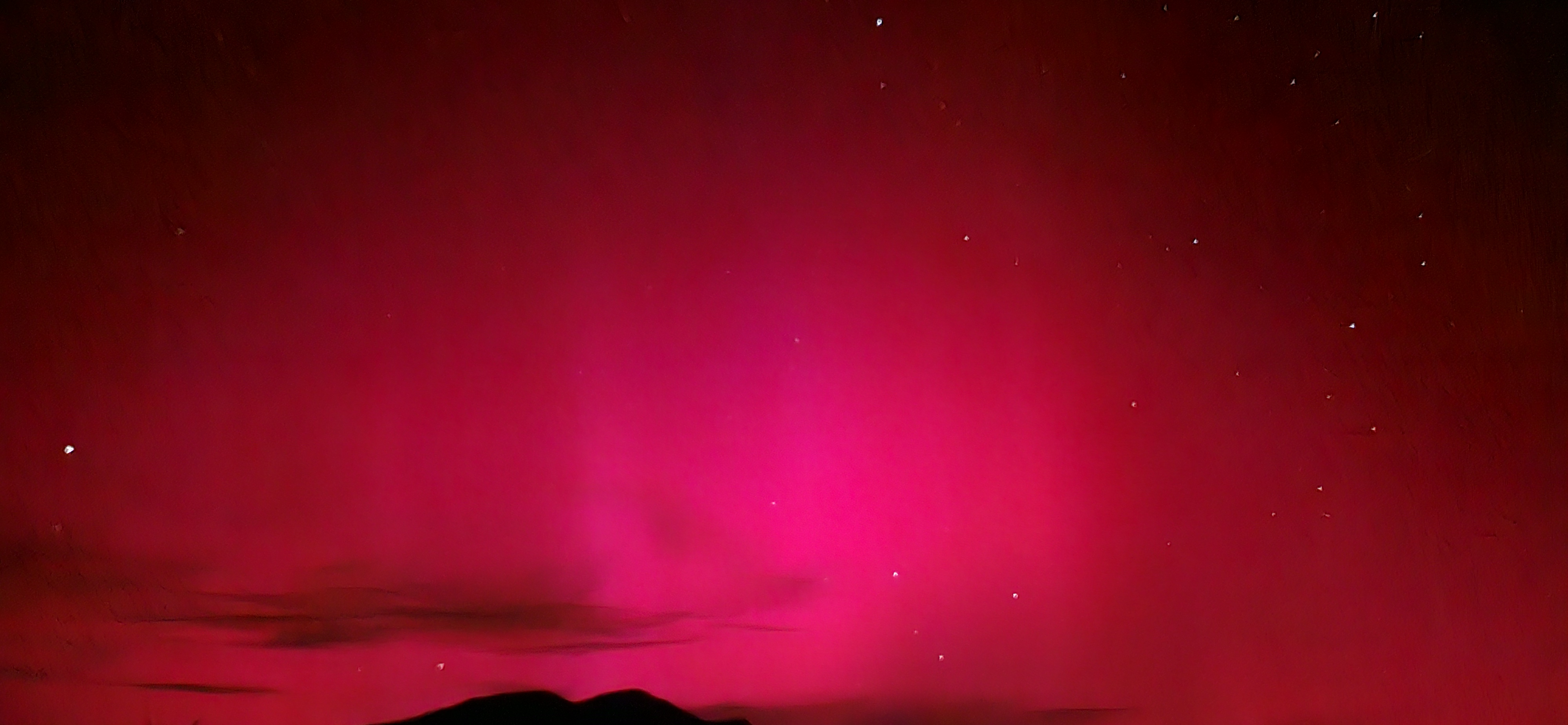 Severni sij nad Rečico ob Savinji, 10. 5. zvečer (Foto: Nejc Štruclj)