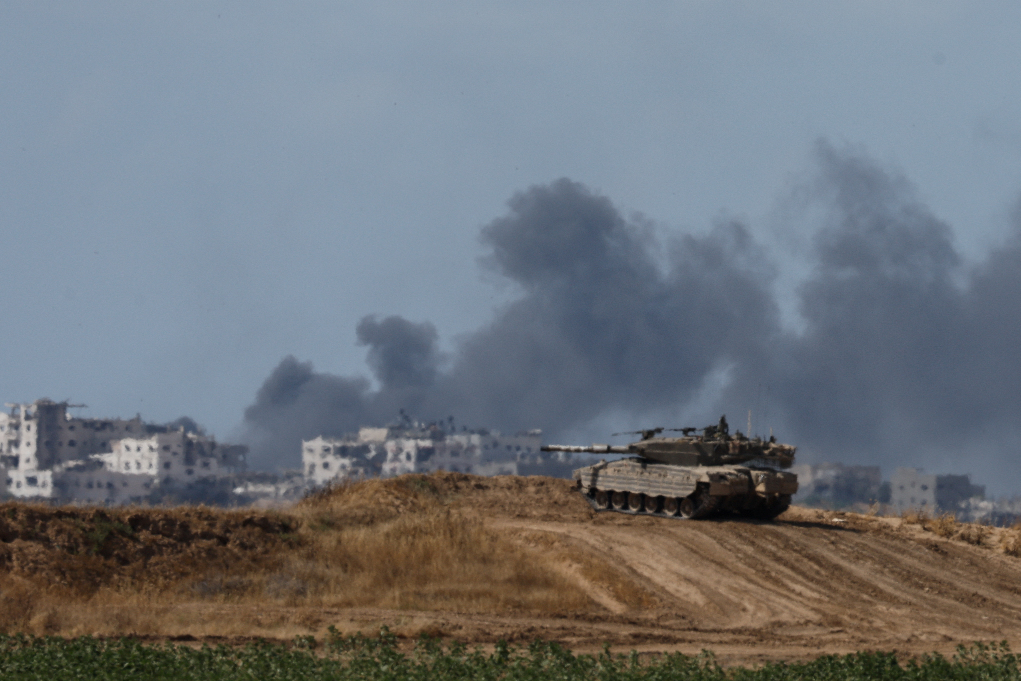 izrael, tank, gaza