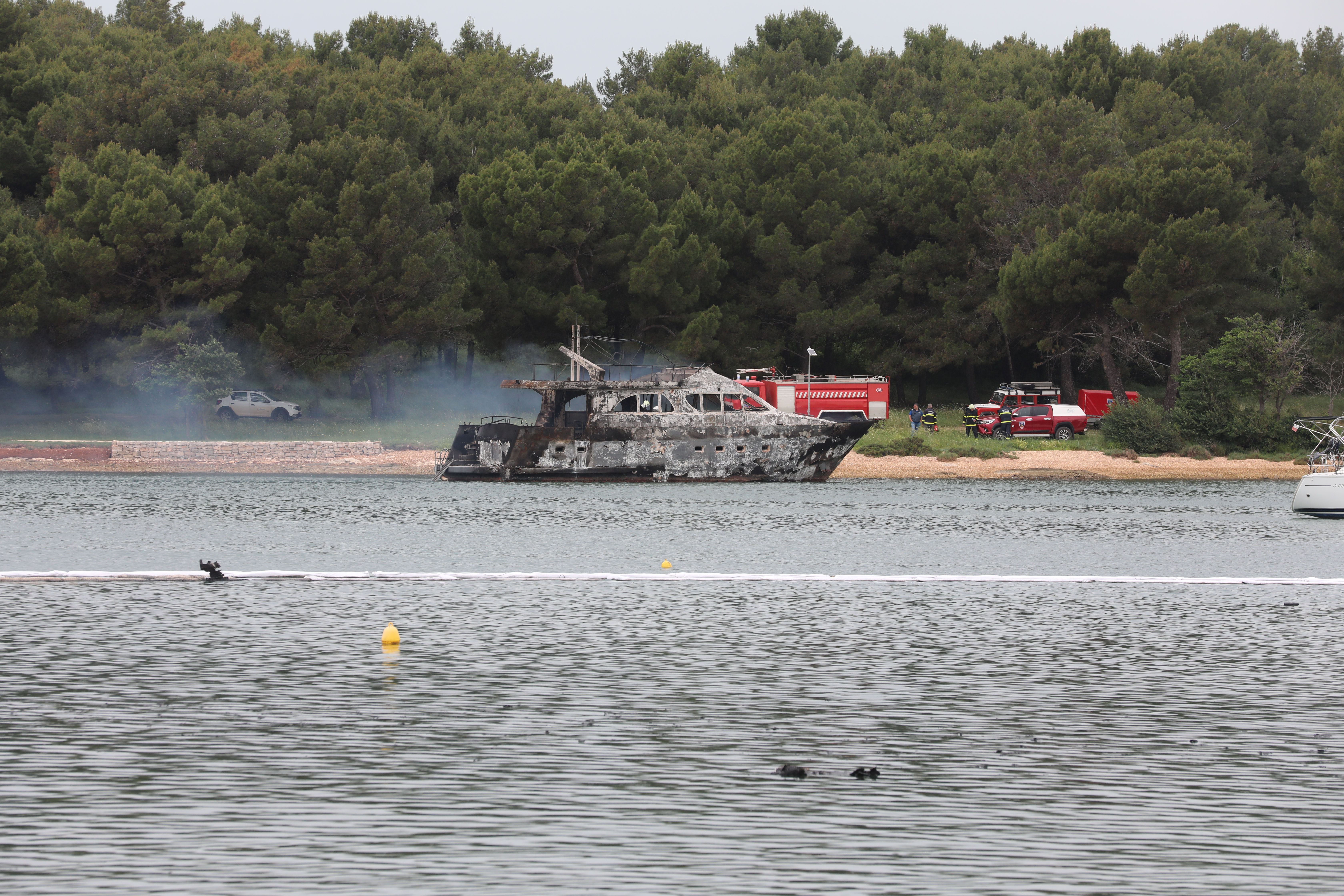 Medulin, požar, marina, Hrvaška