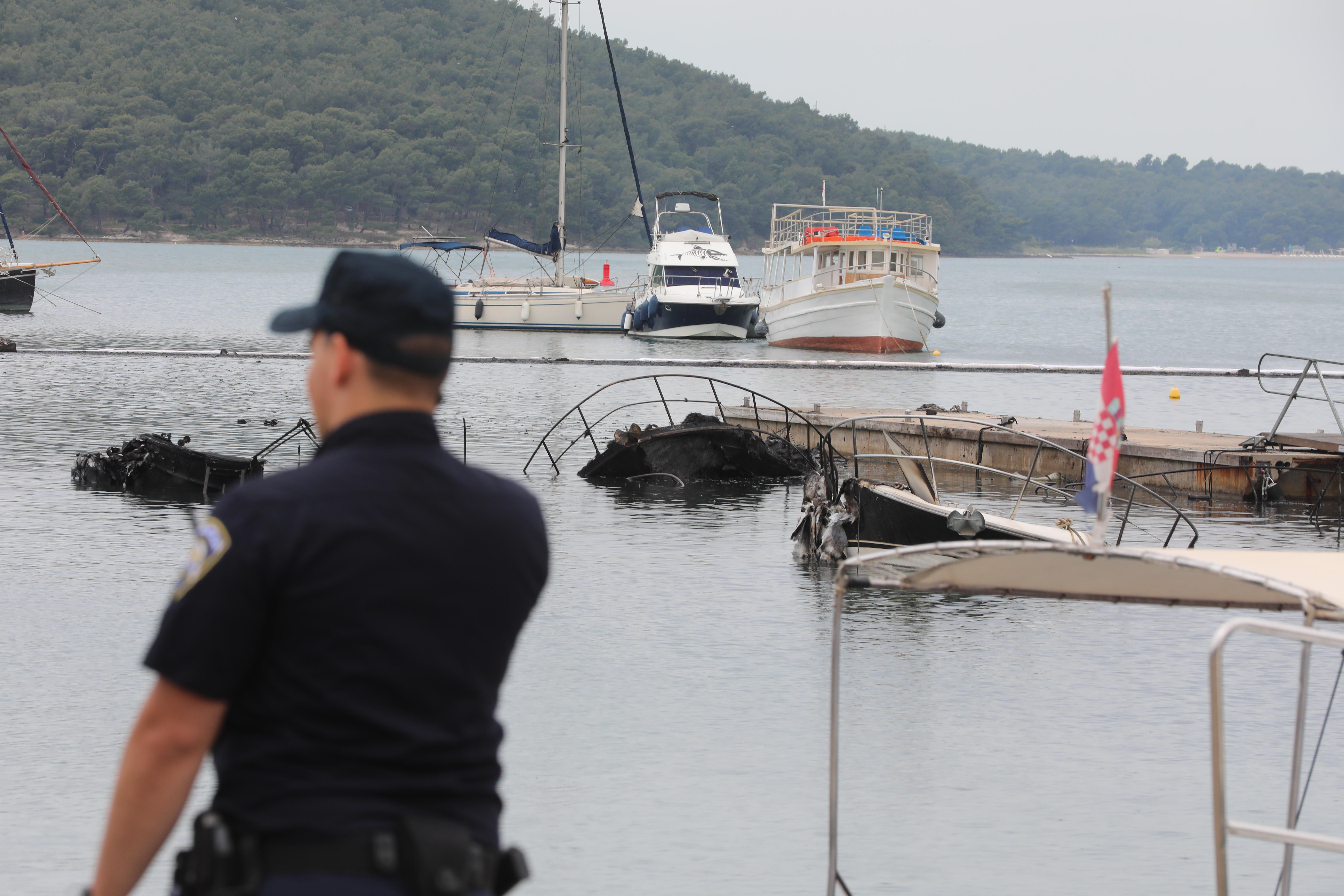 Medulin, požar, marina, Hrvaška
