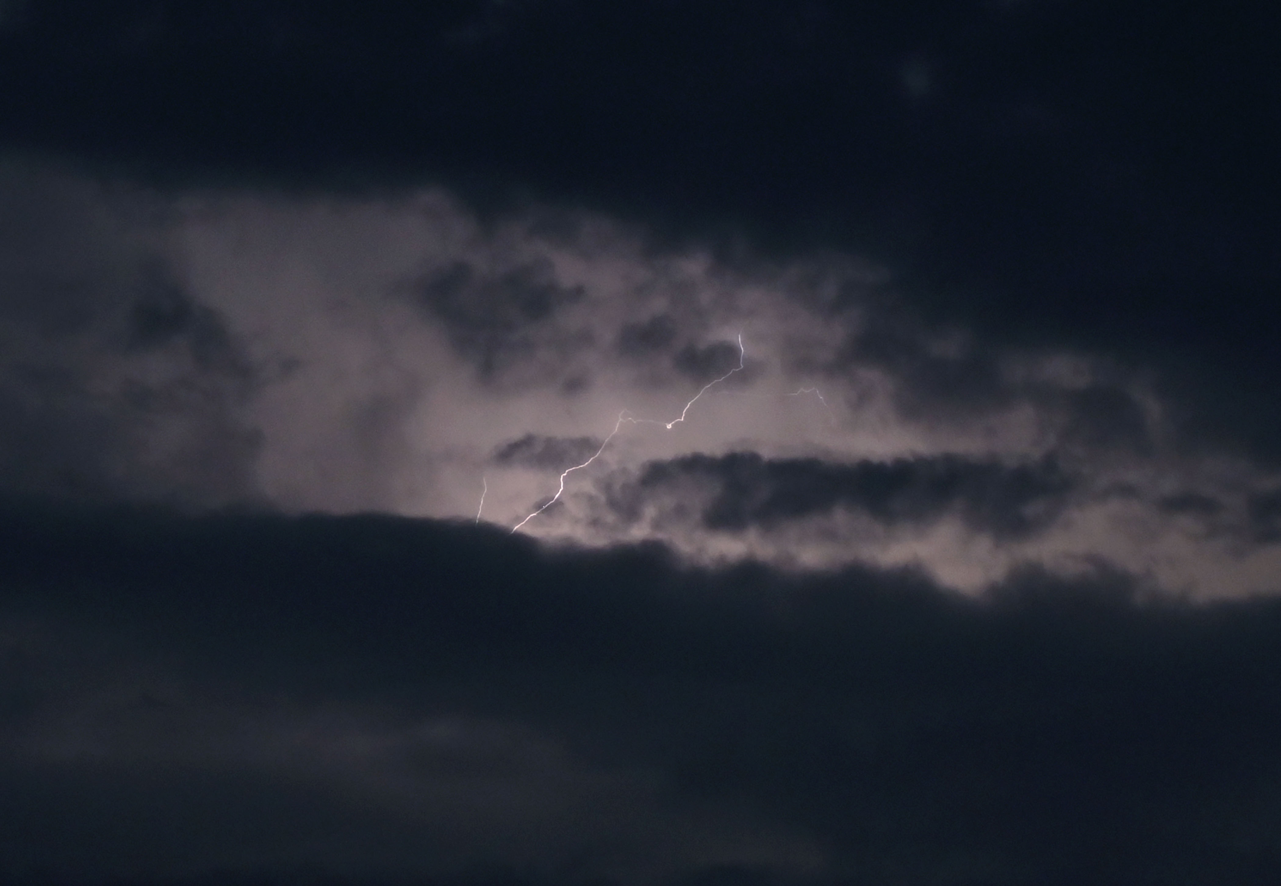 nevihta, vreme, dež, strela