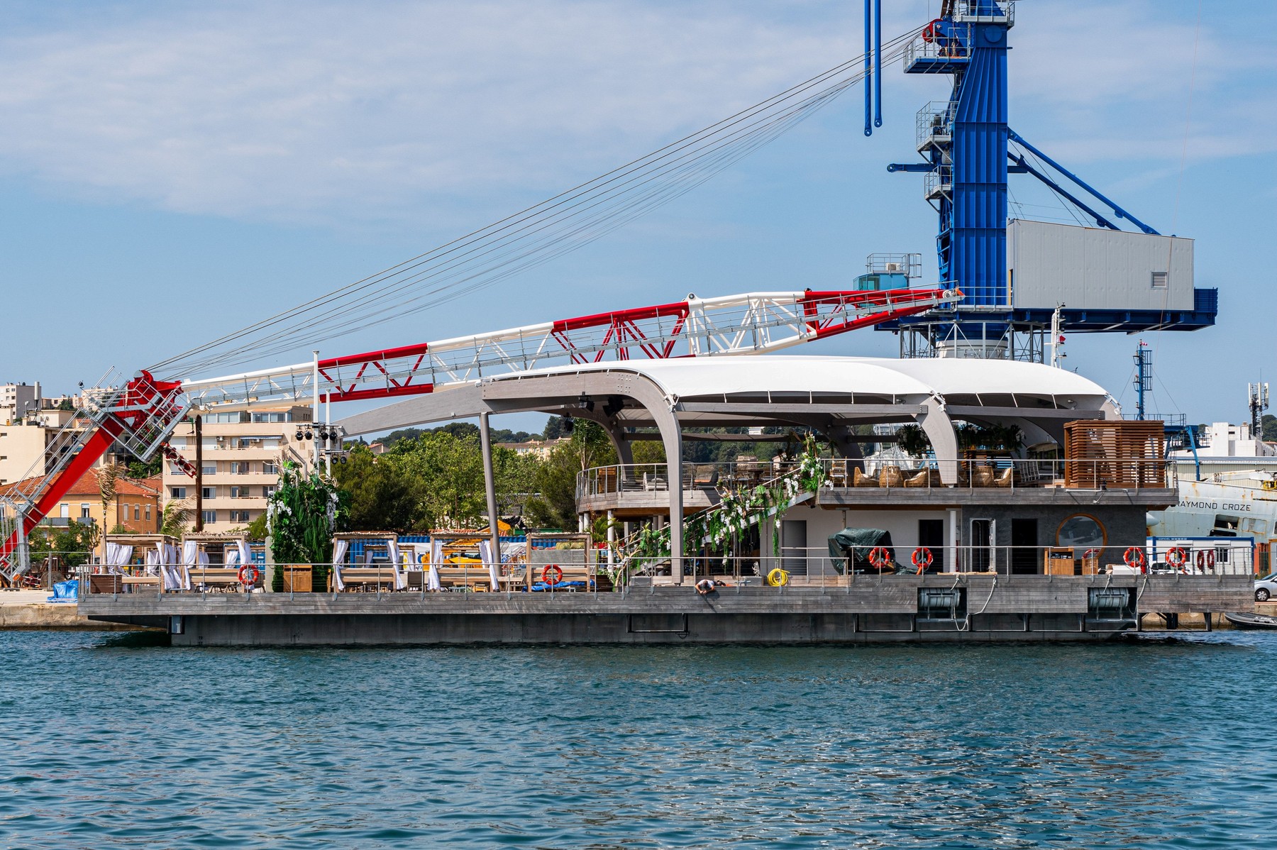 plavajoča plaža, otok canua