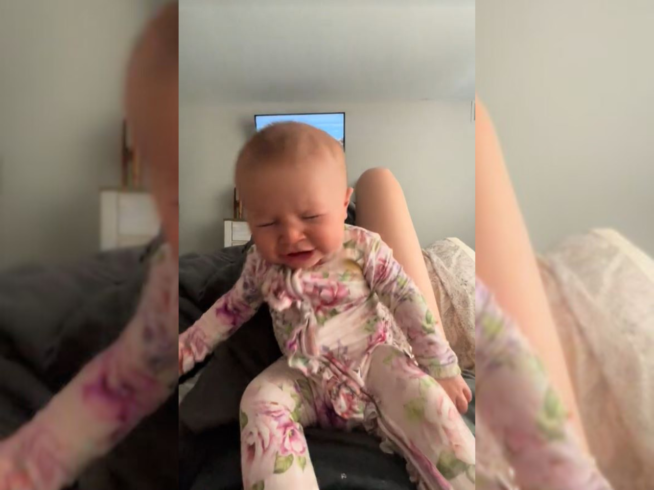 dojenček, kihanje, tiktok