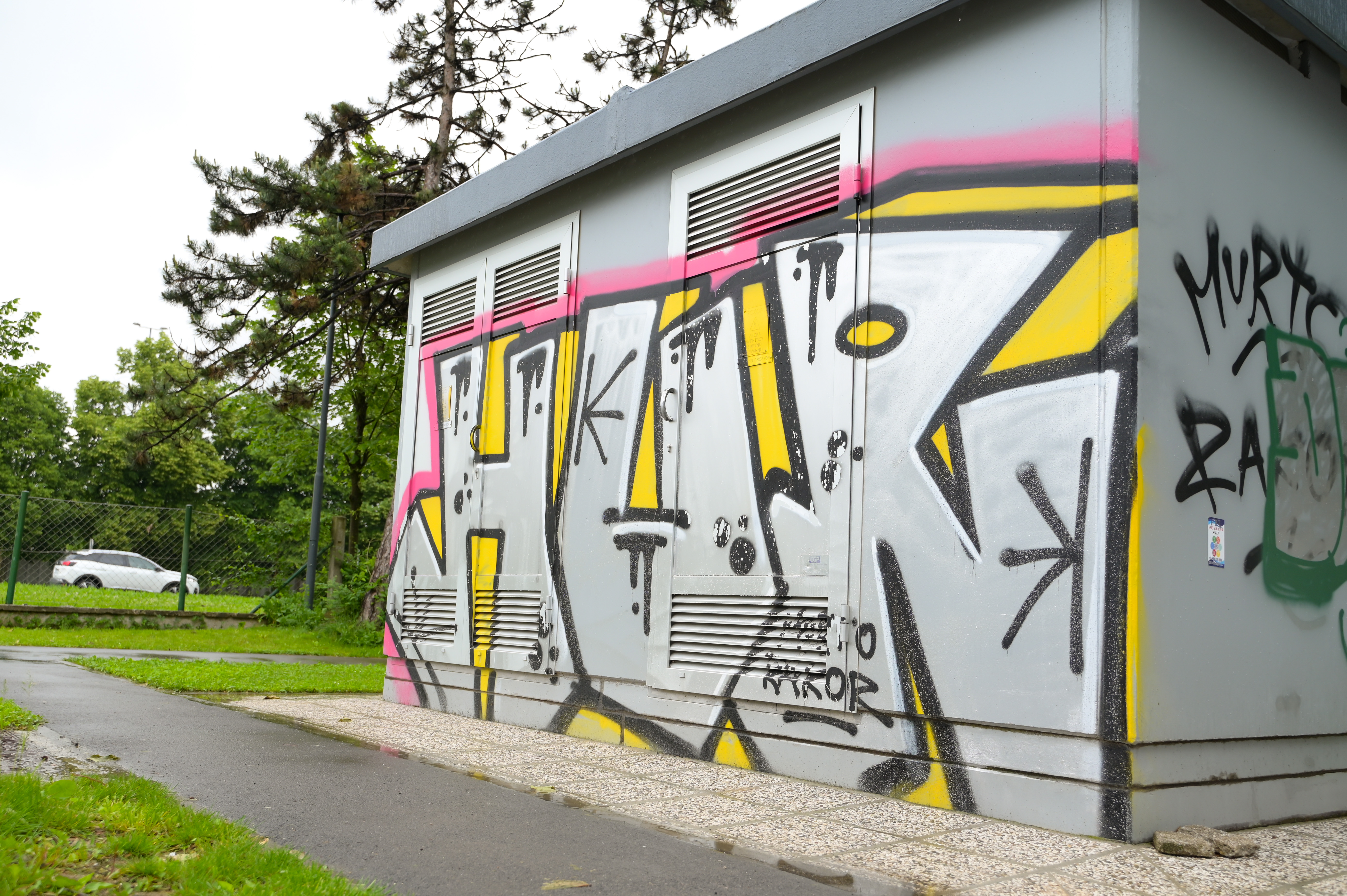 Grafitarski podpis v Ljubljani. (Foto: Jan Gregorc/N1)