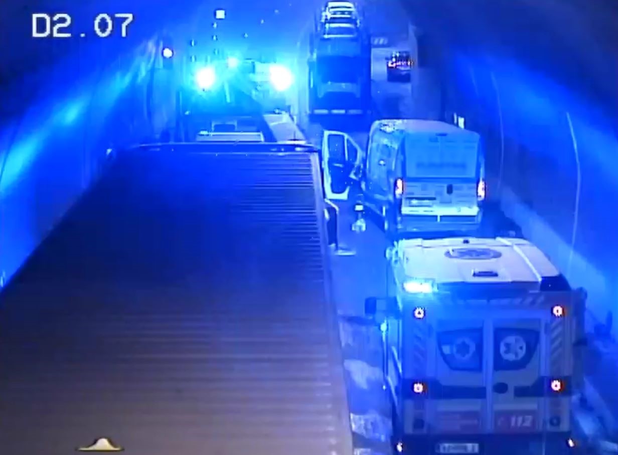 primorska avtocesta, prometna nesreča, predor dekani