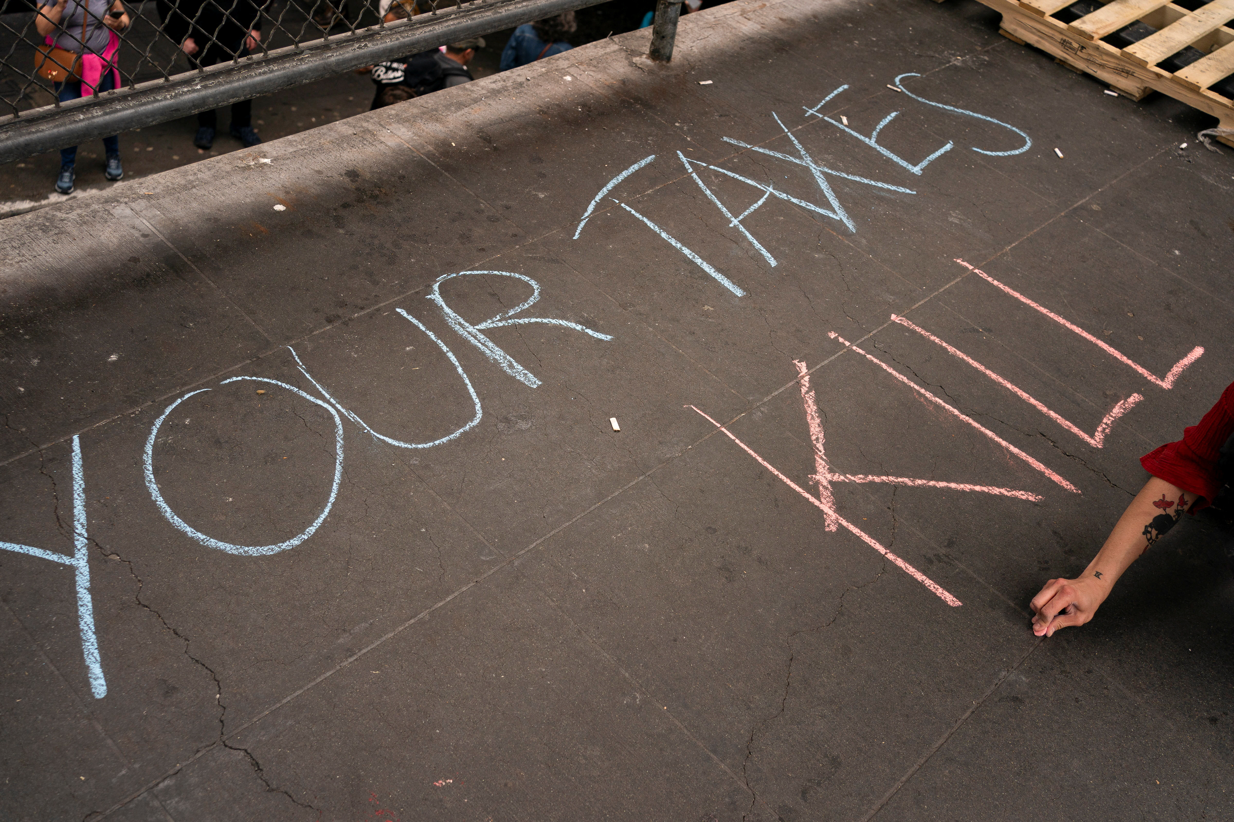 Protesti v podporo Palestini v Seattlu (Foto: David Ryder/REUTERS)