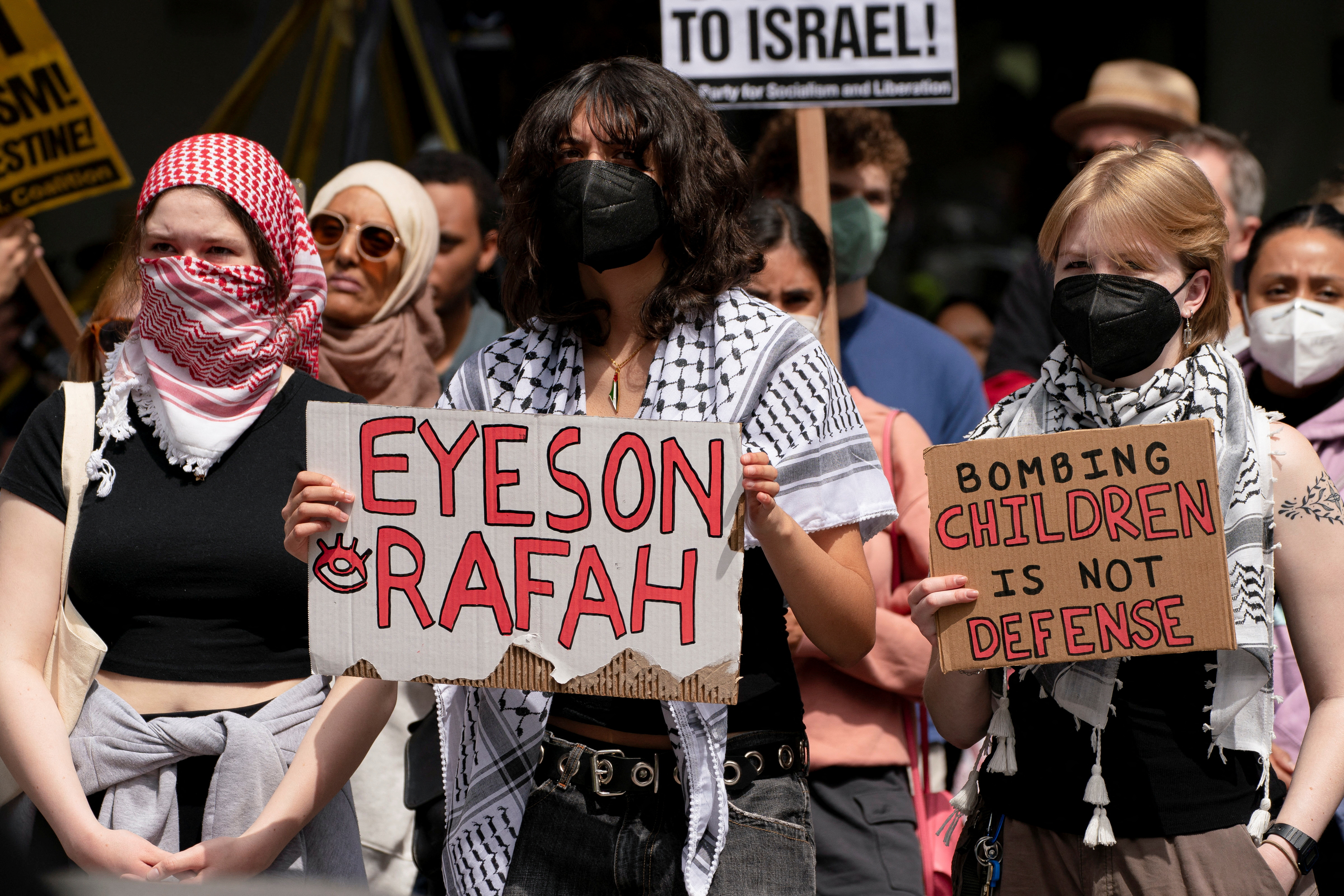 Protesti v podporo Palestini v Seattlu (Foto: David Ryder/REUTERS)