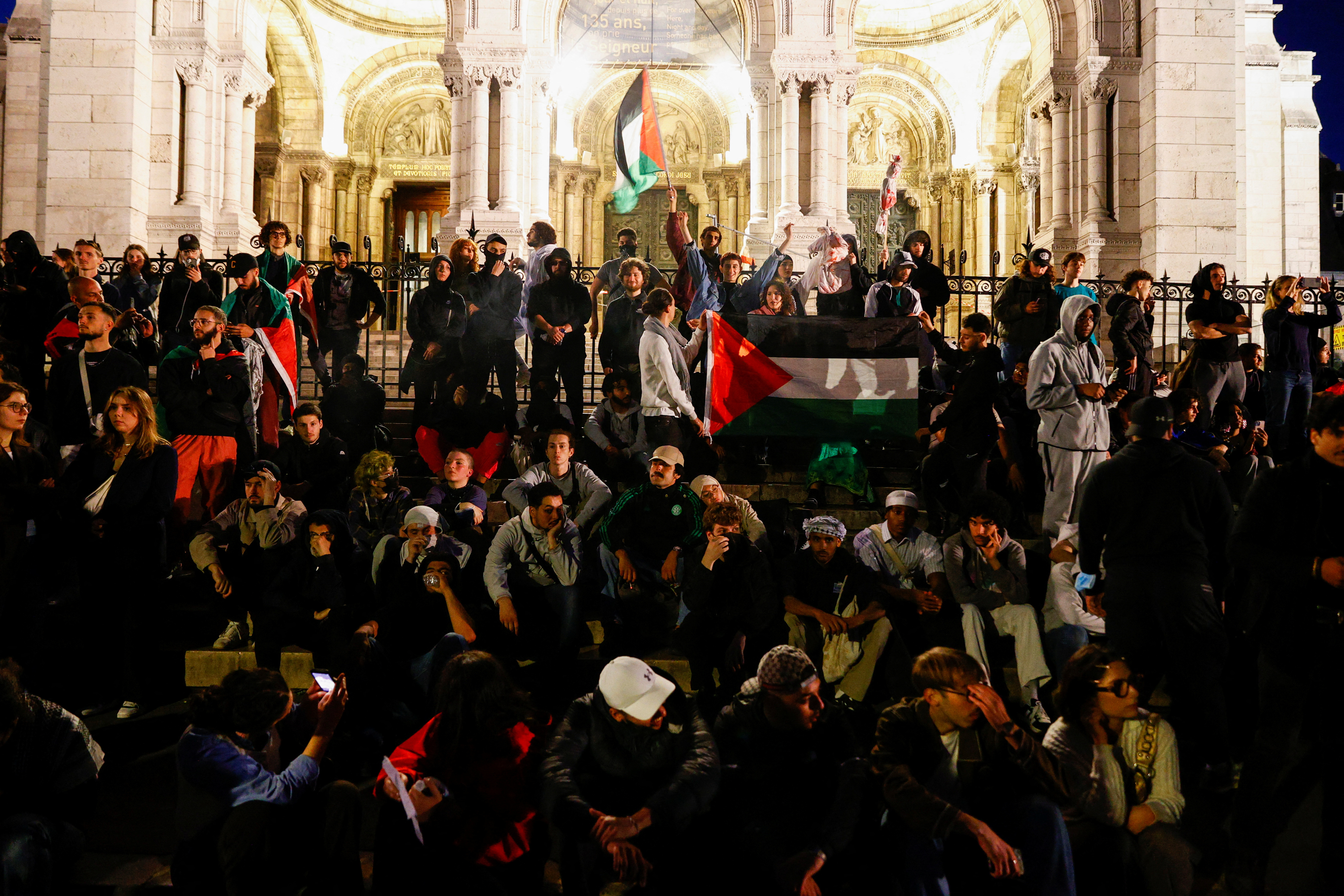 Protesti v podporo Palestini v Parizu