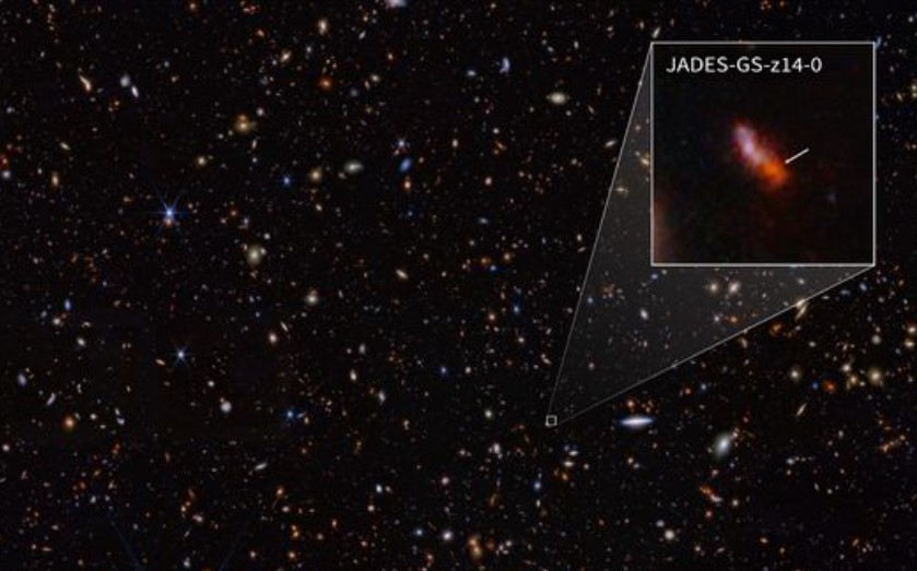JADES-GS-z-14-0, galaksija, teleskop James Webb, vesolje