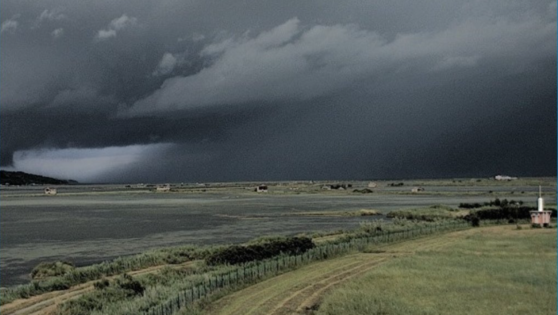 nevihta, obala, morje, primorska