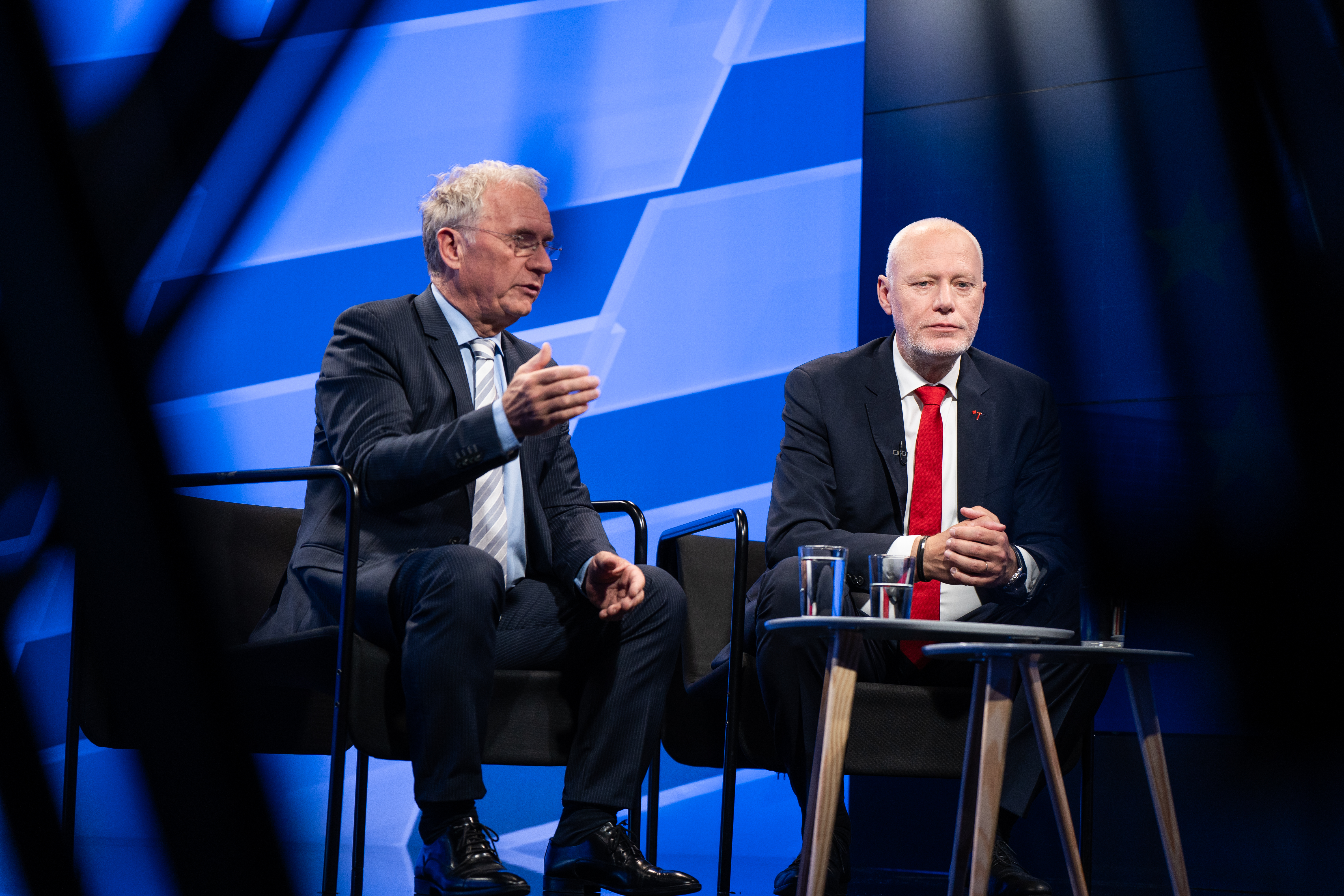 Soočenje Milana Brgleza in Aleša Hojsa na N1 (Foto: Aljaž Uršej)