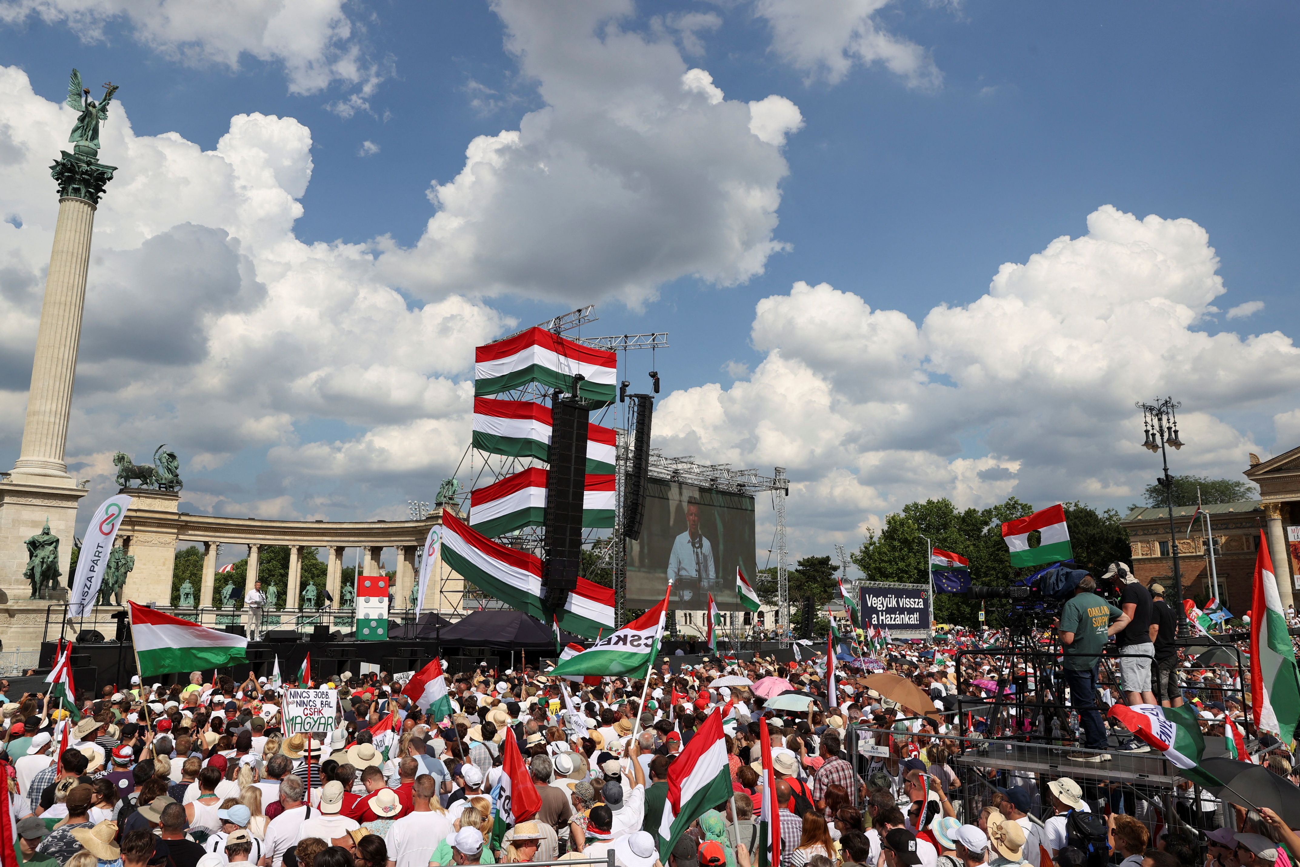 madžarska, budimpešta, protest