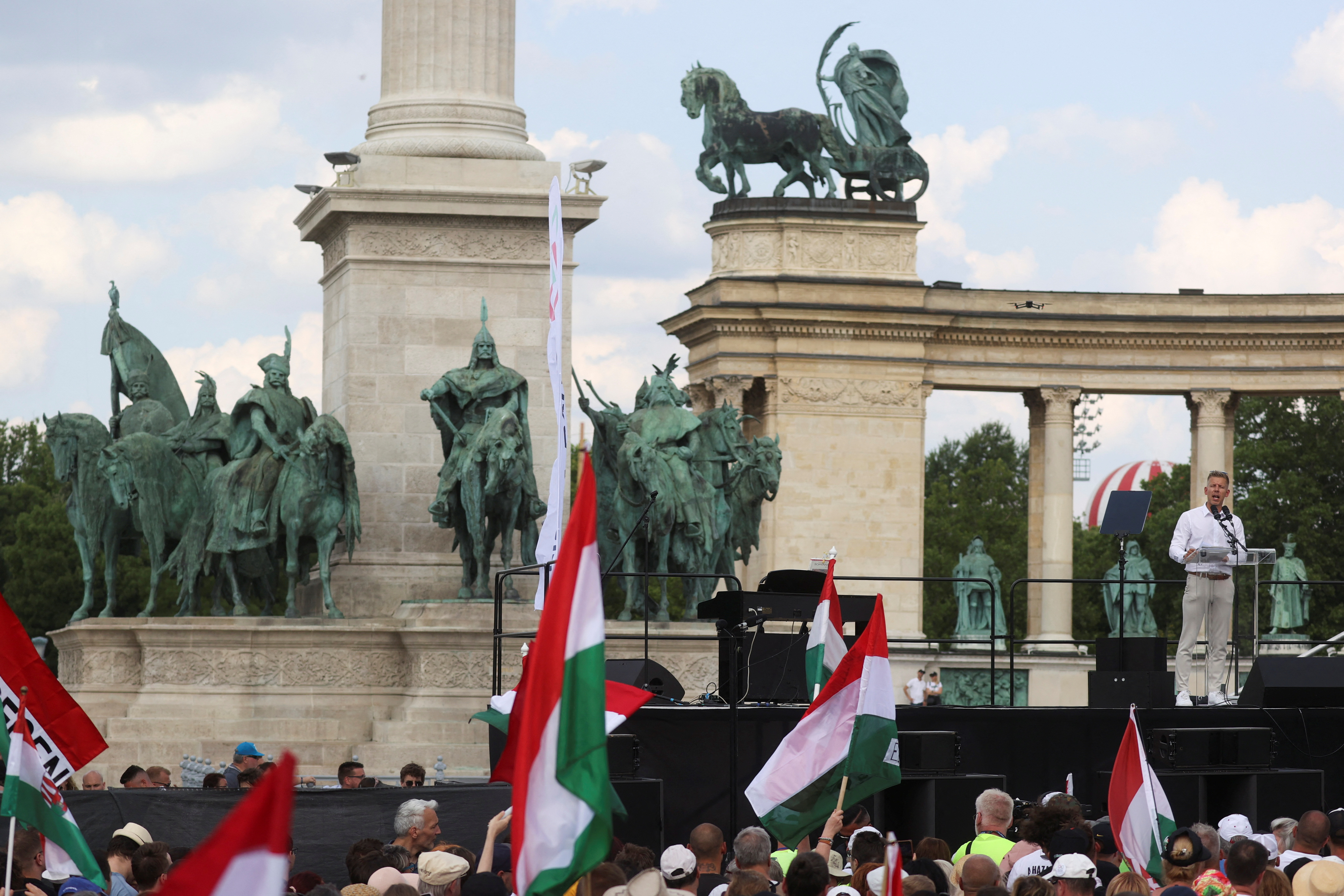 madžarska, budimpešta, protest