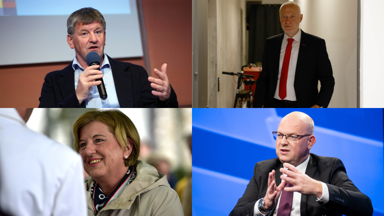 Milan Brglez, Ljudmila Novak, Klemen Grošelj in Franc Bogovič