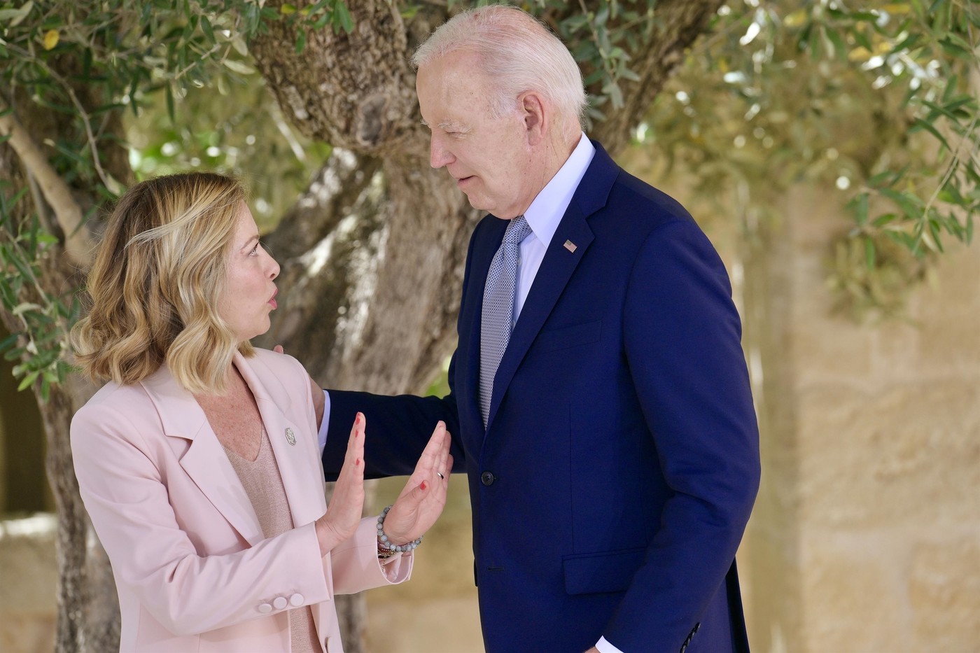 G7 heads of state gather for a photo at Borgo Egnaza