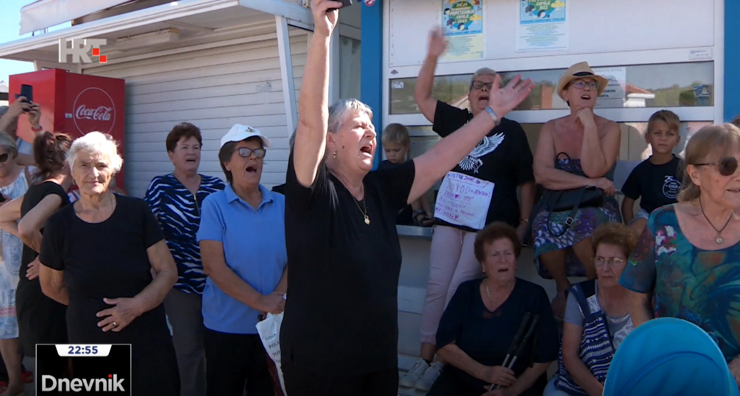 Hrvaška, protest, pristanišče, pomol