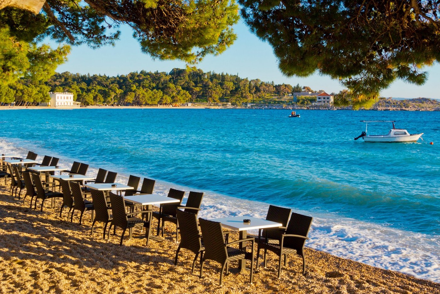 PLAŽA, RESTAVRACIJA, MORJE, HRVAŠKA